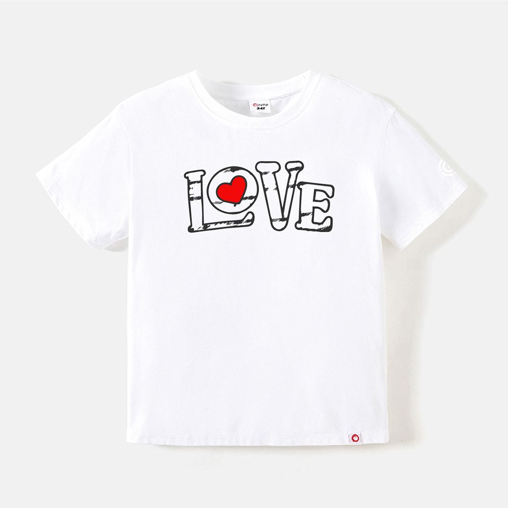 Go-Neat Water Repellent and Stain Resistant Family Matching Heart & Letter Print Short-sleeve Tee
Go-Neat Water Repellent and Stain Resistant Family Matching Heart & Letter Print Short-sleeve Tee