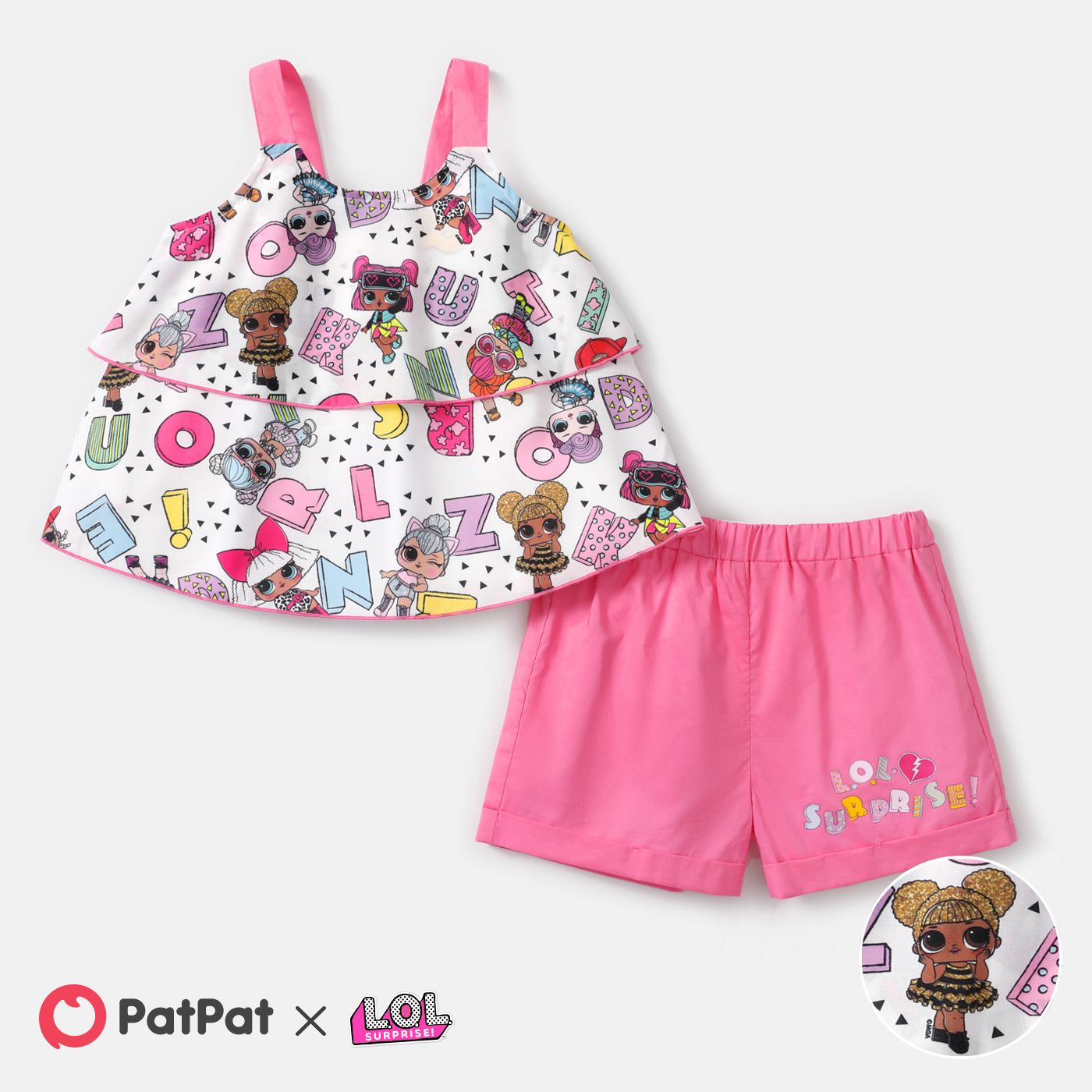 L.O.L. SURPRISE! 2pcs Toddler Girl Sleeveless Tee and Shorts Set
L.O.L. SURPRISE! 2pcs Toddler Girl Sleeveless Tee and Shorts Set