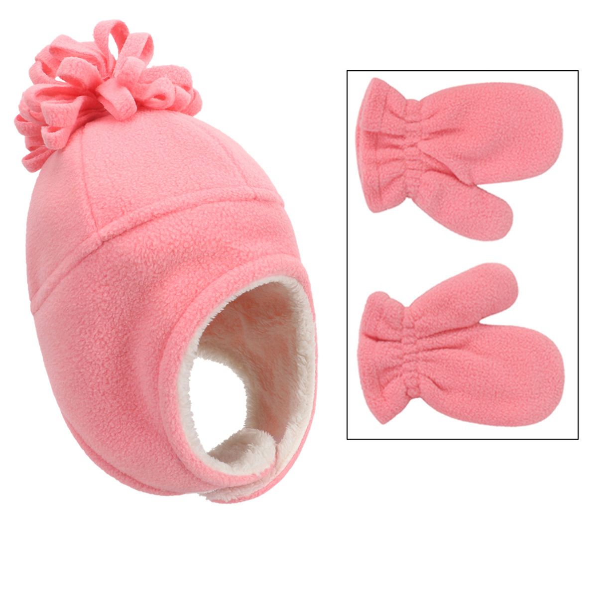 Baby/toddler ear protection hat and gloves by Polar fleece material winter's warm suit
Baby/toddler ear protection hat and gloves by Polar fleece material winter's warm suit
