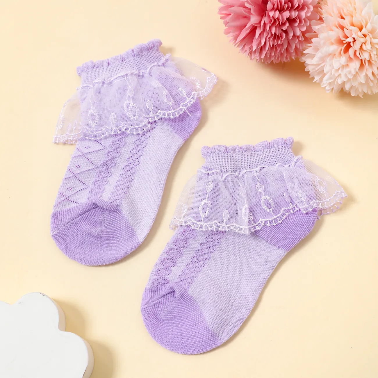 Baby / Toddler / Kid Lace Trim Pure Color Breathable Socks Dance Socks
Baby / Toddler / Kid Lace Trim Pure Color Breathable Socks Dance Socks