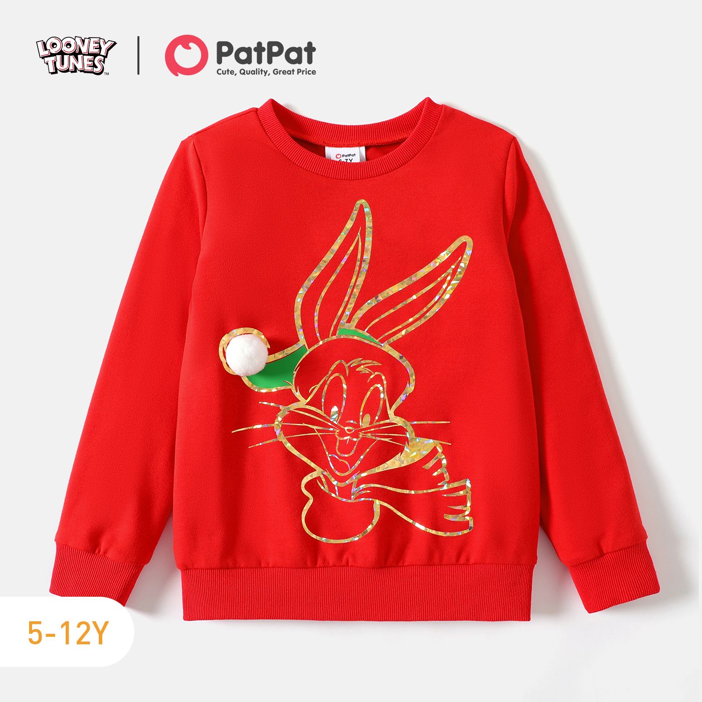 Looney Tunes Kid Boy/Girl Christmas Character Embroidered Cotton Pullover Sweatshirt
Looney Tunes Kid Boy/Girl Christmas Character Embroidered Cotton Pullover Sweatshirt