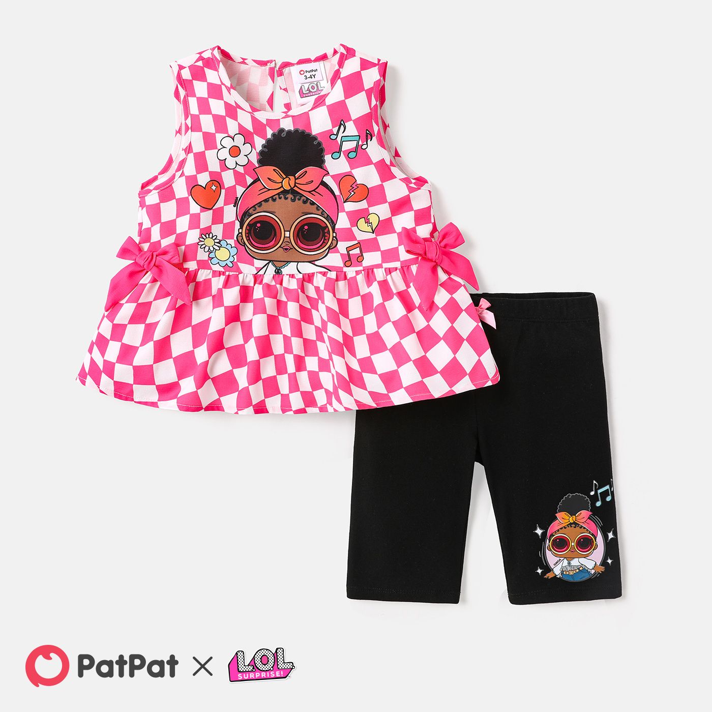 L.O.L. SURPRISE! Toddler Girl 2pcs Plaid & Character Print Tank Top and Leggings Shorts Set
L.O.L. SURPRISE! Toddler Girl 2pcs Plaid & Character Print Tank Top and Leggings Shorts Set