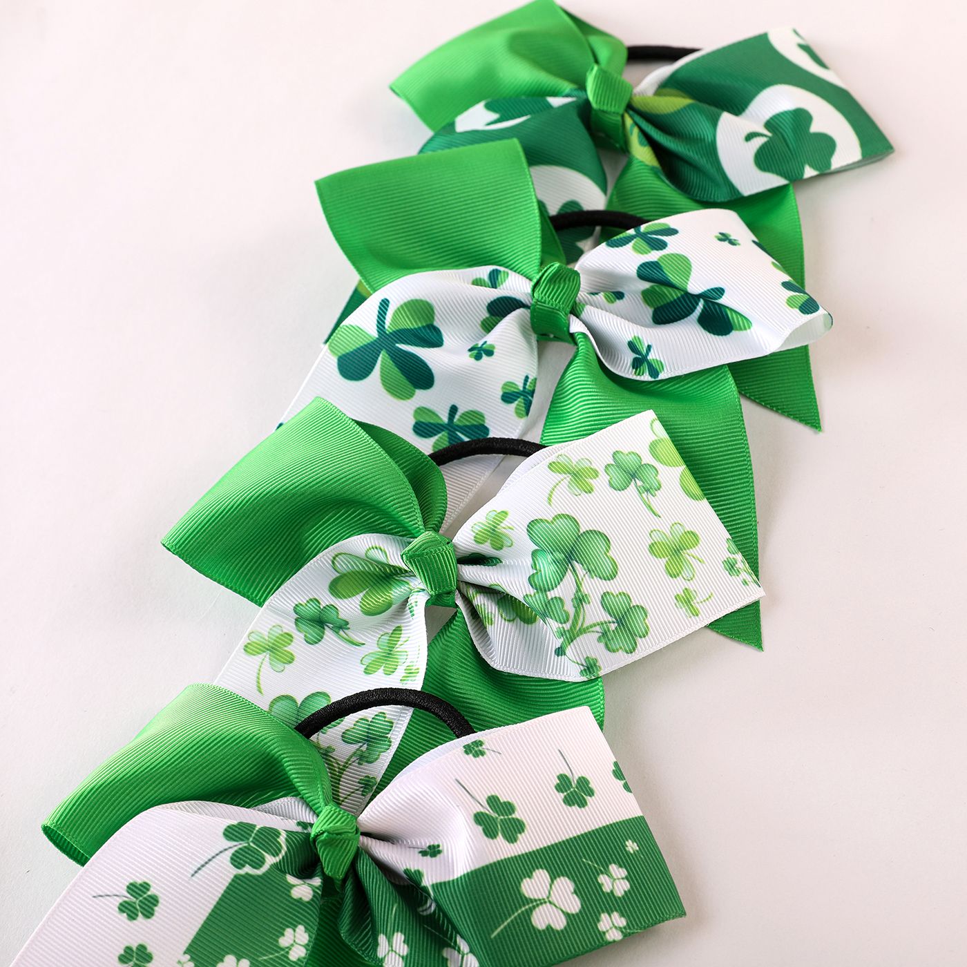 

4-pack St. Patrick's Day Hair Ties for Girls (Random Printing Position)