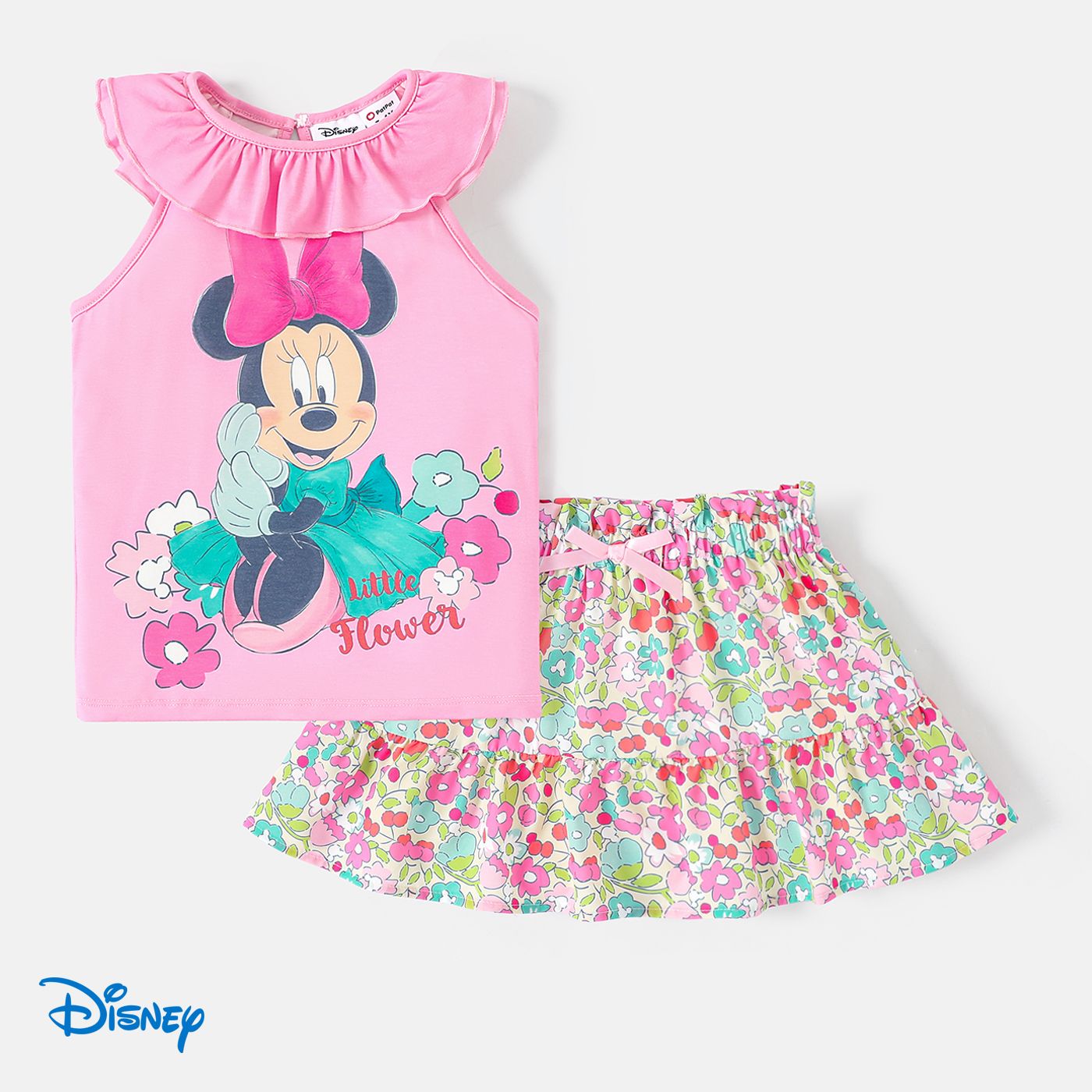 Disney Mickey and Friends Toddler Girl 2pcs Naia™ Ruffle Collar Tank Top and Floral Print Skirt Set
Disney Mickey and Friends Toddler Girl 2pcs Naia™ Ruffle Collar Tank Top and Floral Print Skirt Set