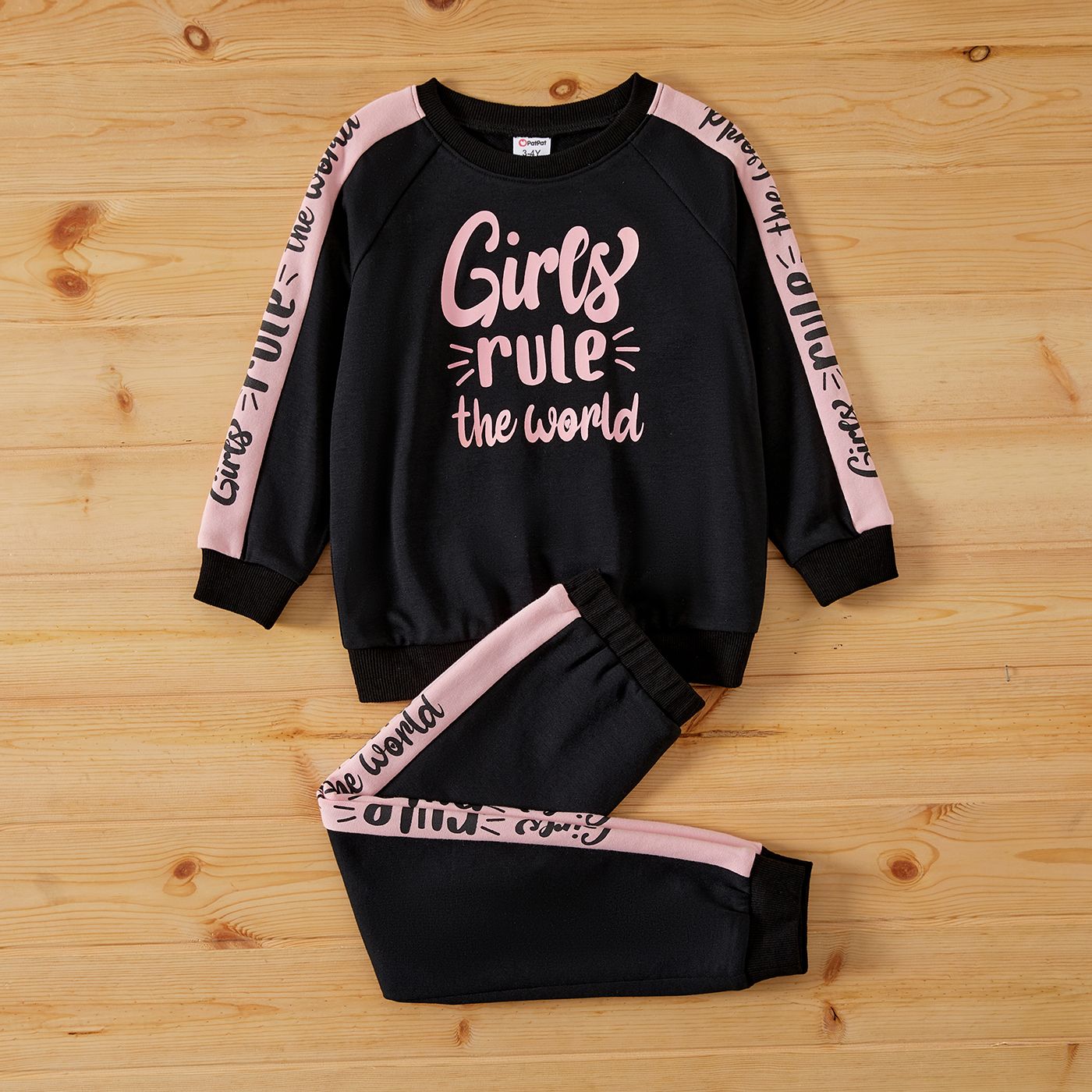 

Sibling Matching School Letters Print Long-sleeve Sets