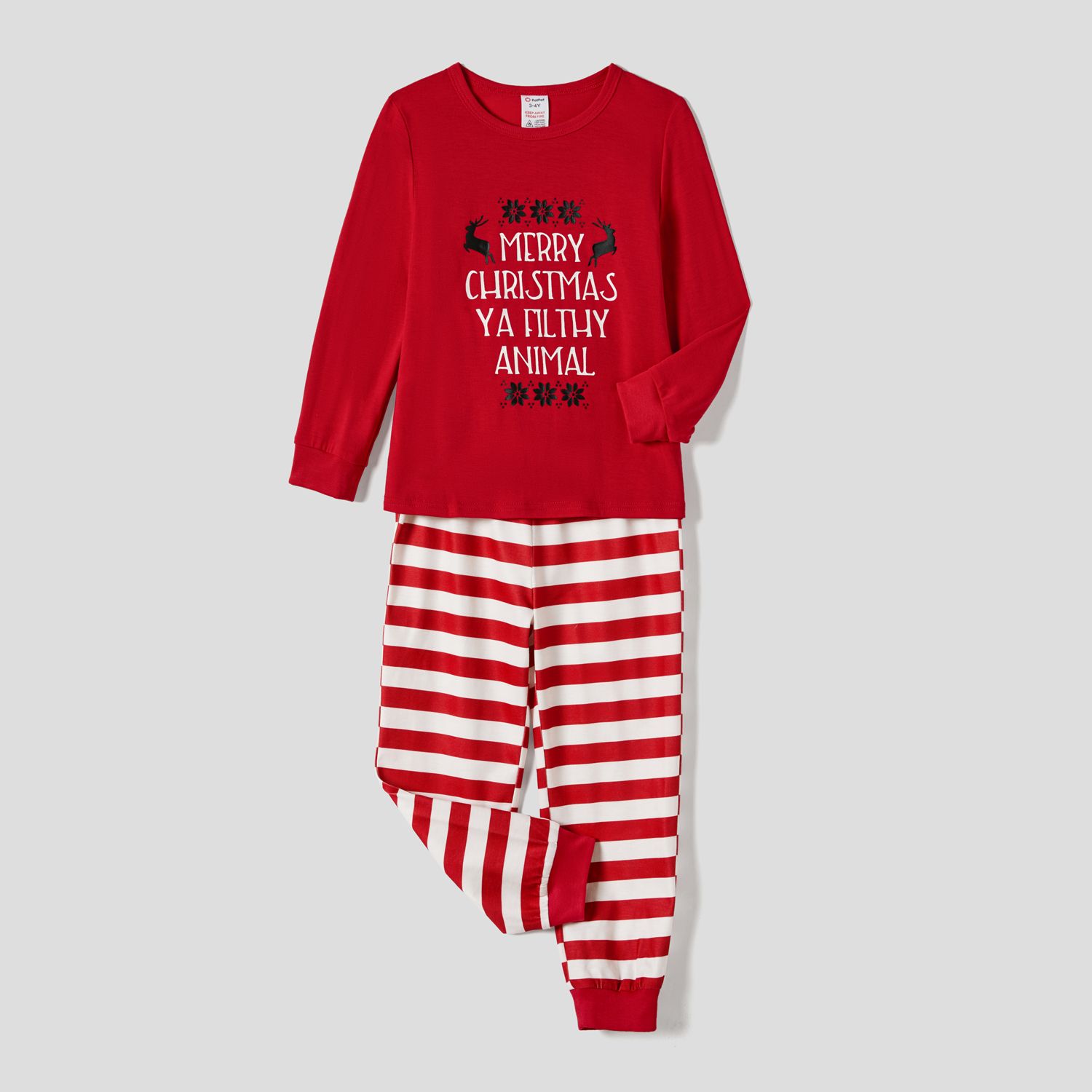 Christmas Family Matching Letter Print Long-sleeve Red Pajamas Sets (Flame Resistant)
Christmas Family Matching Letter Print Long-sleeve Red Pajamas Sets (Flame Resistant)