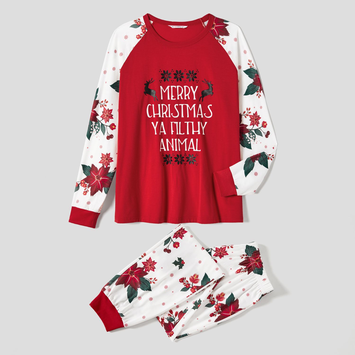Christmas Family Matching Letter Print Long-sleeve Red Pajamas Sets (Flame Resistant)
Christmas Family Matching Letter Print Long-sleeve Red Pajamas Sets (Flame Resistant)