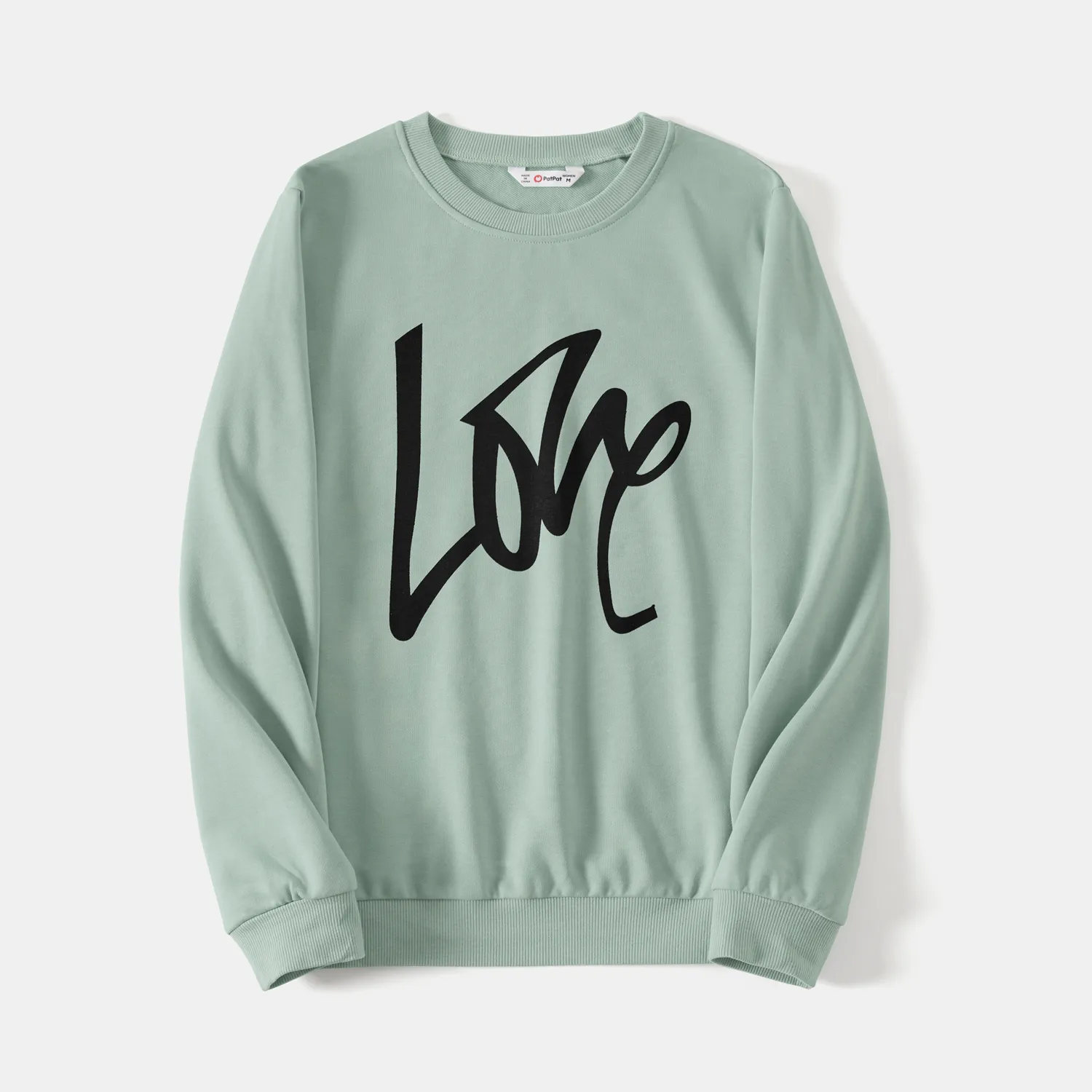 Mommy and Me Letter Print Pullover Sweatshirt