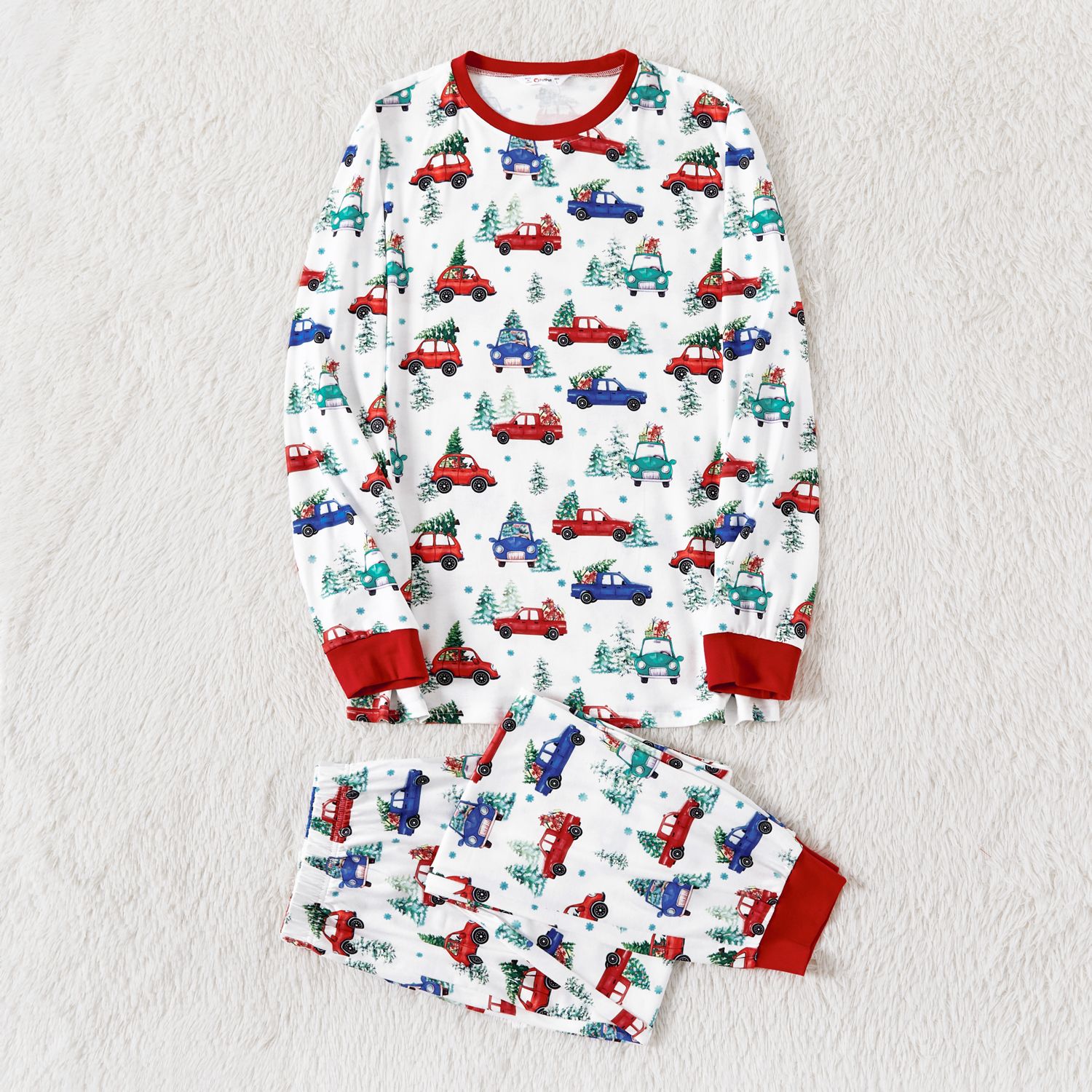 Christmas Allover red and Blue Car Print Family Matching Long-sleeve Pajamas Sets (Flame Resistant)
Christmas Allover red and Blue Car Print Family Matching Long-sleeve Pajamas Sets (Flame Resistant)