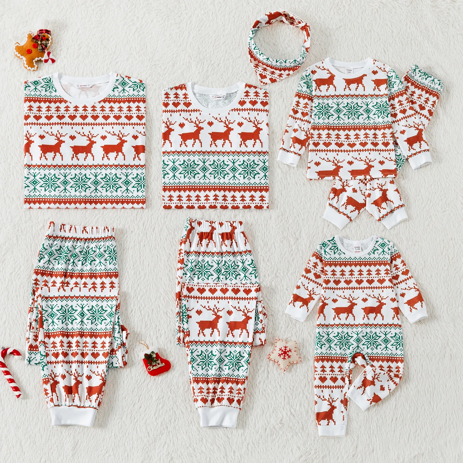 Christmas Family Matching Allover Reindeers Print Long-sleeve Pajamas Sets (Flame Resistant)
Christmas Family Matching Allover Reindeers Print Long-sleeve Pajamas Sets (Flame Resistant)