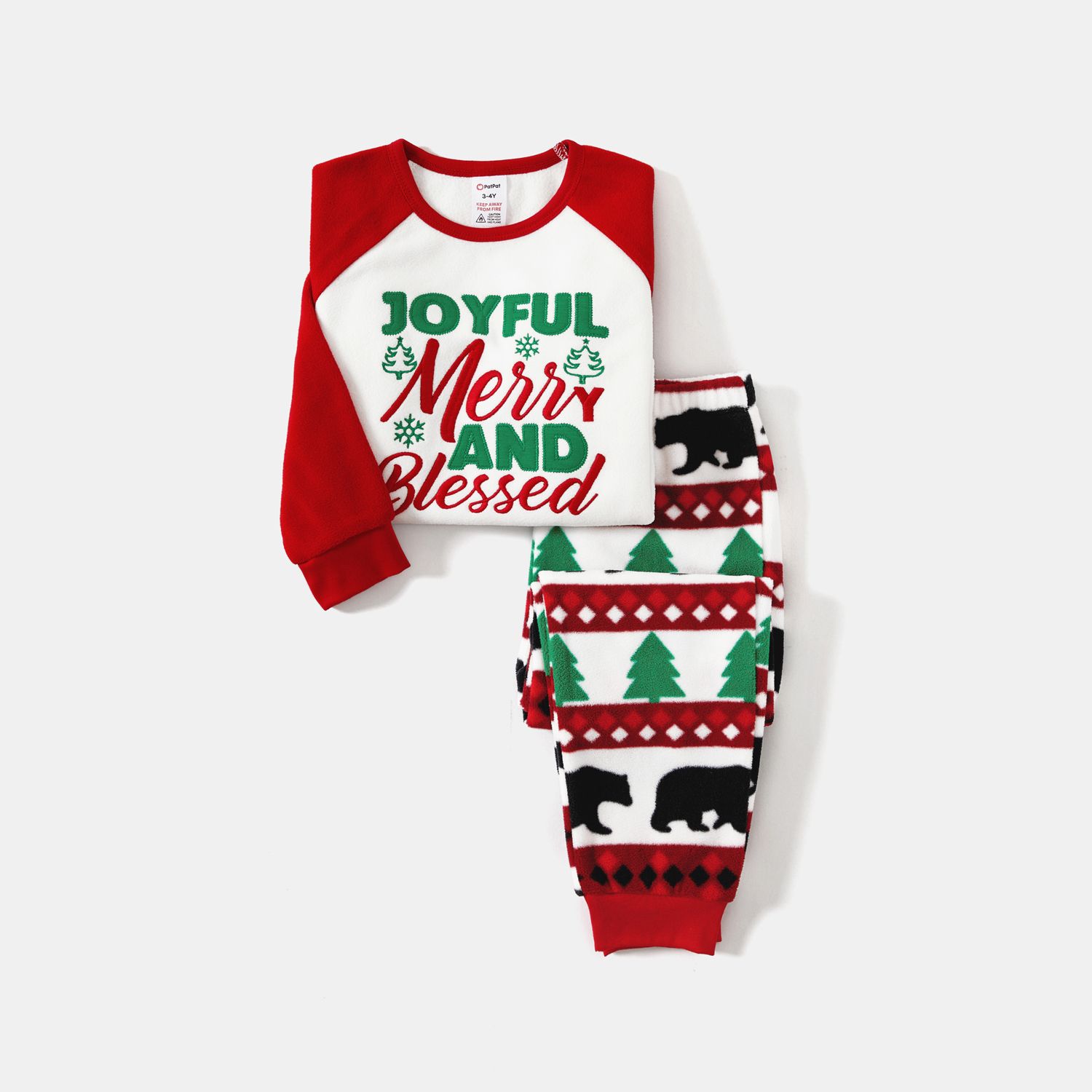 Christmas Family Matching Letters & Bear Print Long-sleeve Pajamas Sets(Flame Resistant)
Christmas Family Matching Letters & Bear Print Long-sleeve Pajamas Sets(Flame Resistant)