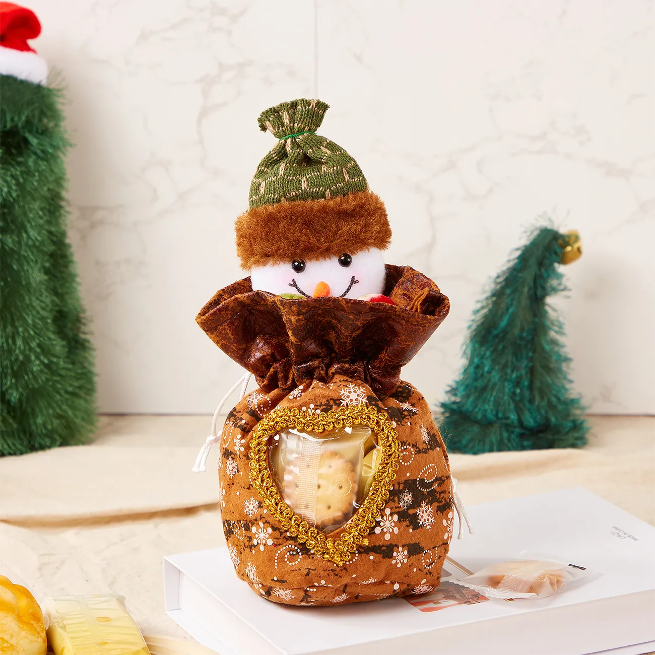 Christmas gift cookies, candy decoration storage bag 
Christmas gift cookies, candy decoration storage bag