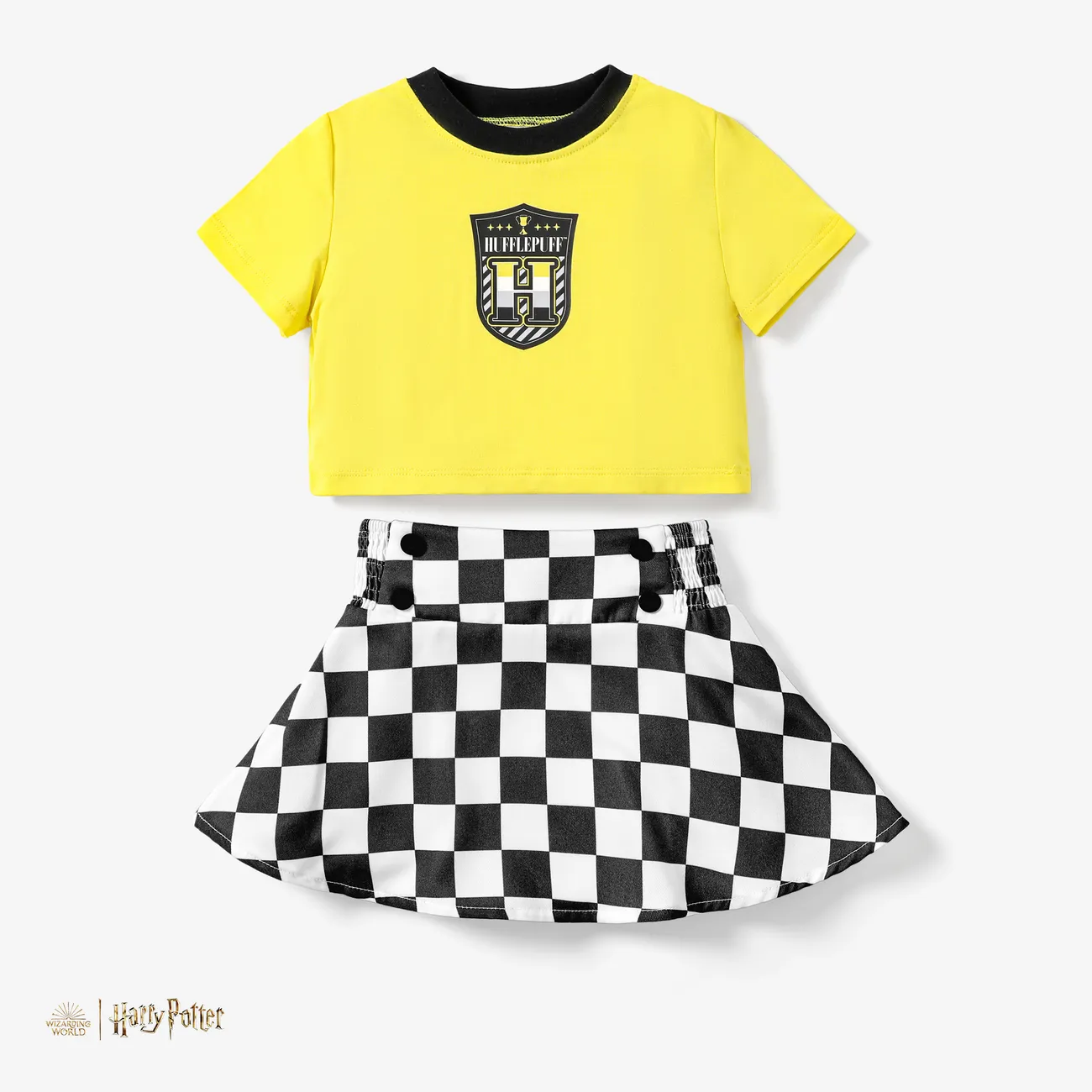 Harry Potter 2pcs Toddler/Kids Girls Preppy style Checkered/Plaid Dress Set
Harry Potter 2pcs Toddler/Kids Girls Preppy style Checkered/Plaid Dress Set