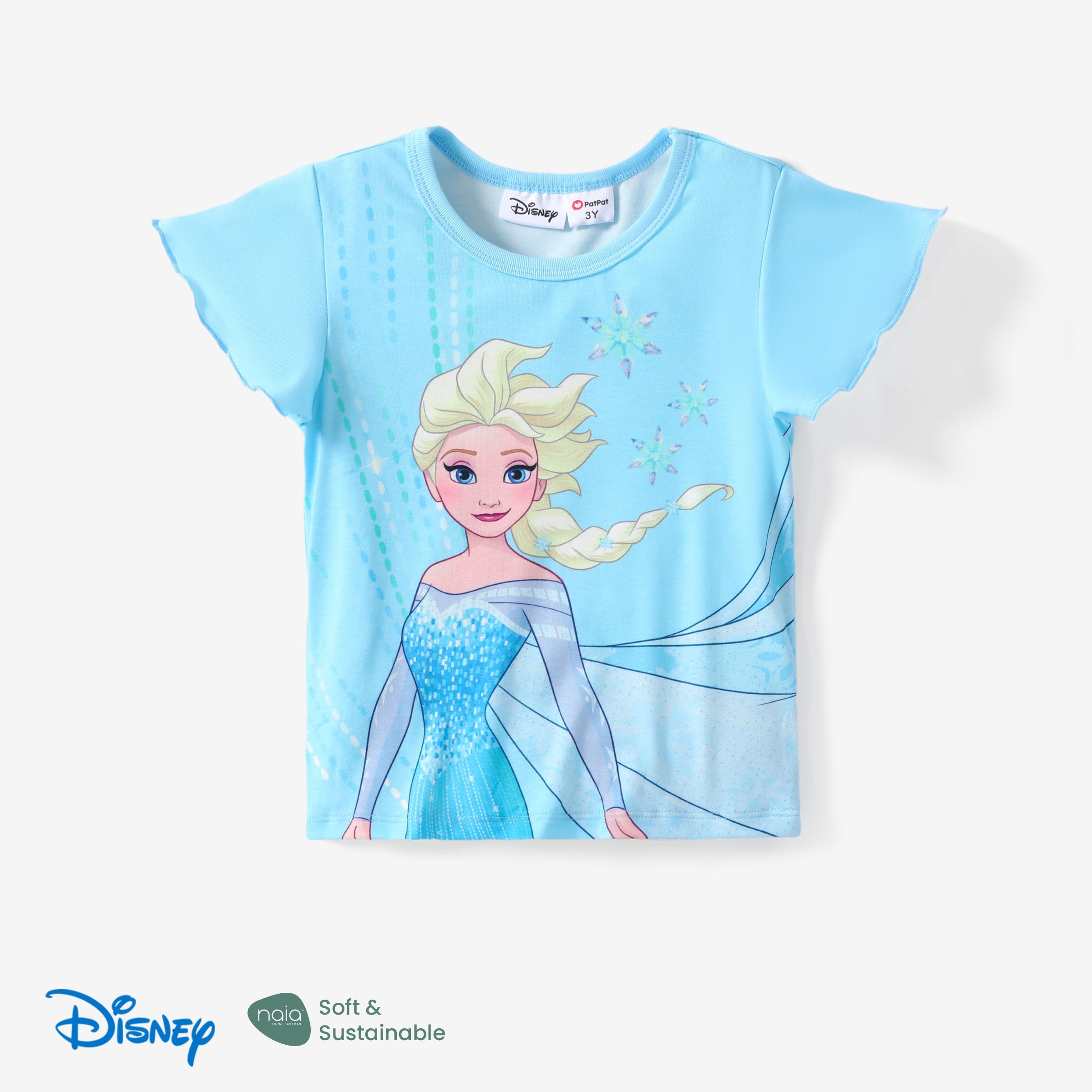 

Disney Frozen Toddler Girls Elsa/Anna 1pc Naia™ Character Print Ruffle-sleeve Top