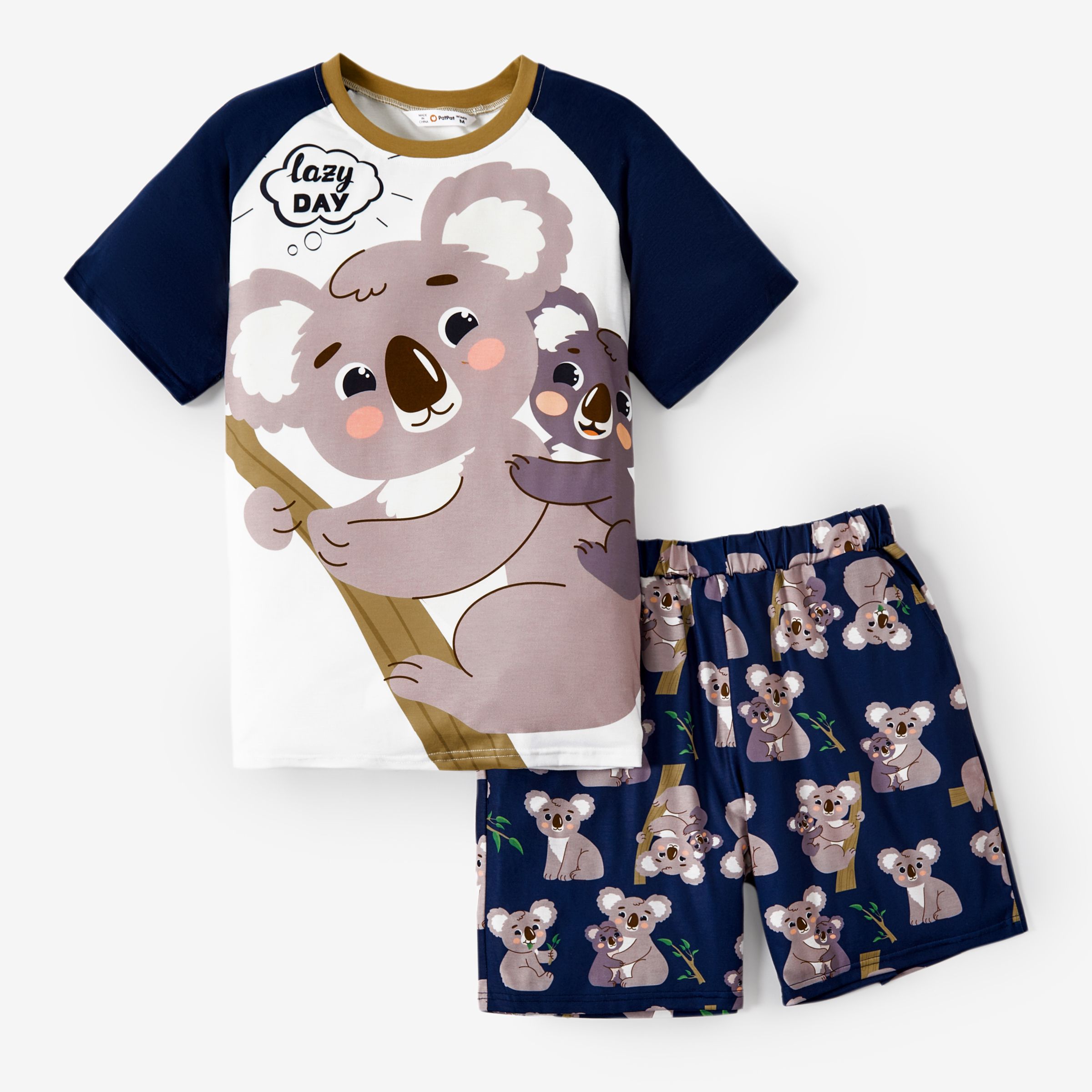 

Family Matching Raglan Short Sleeves Koala Bear Pajamas Sets (Flame Resistant)