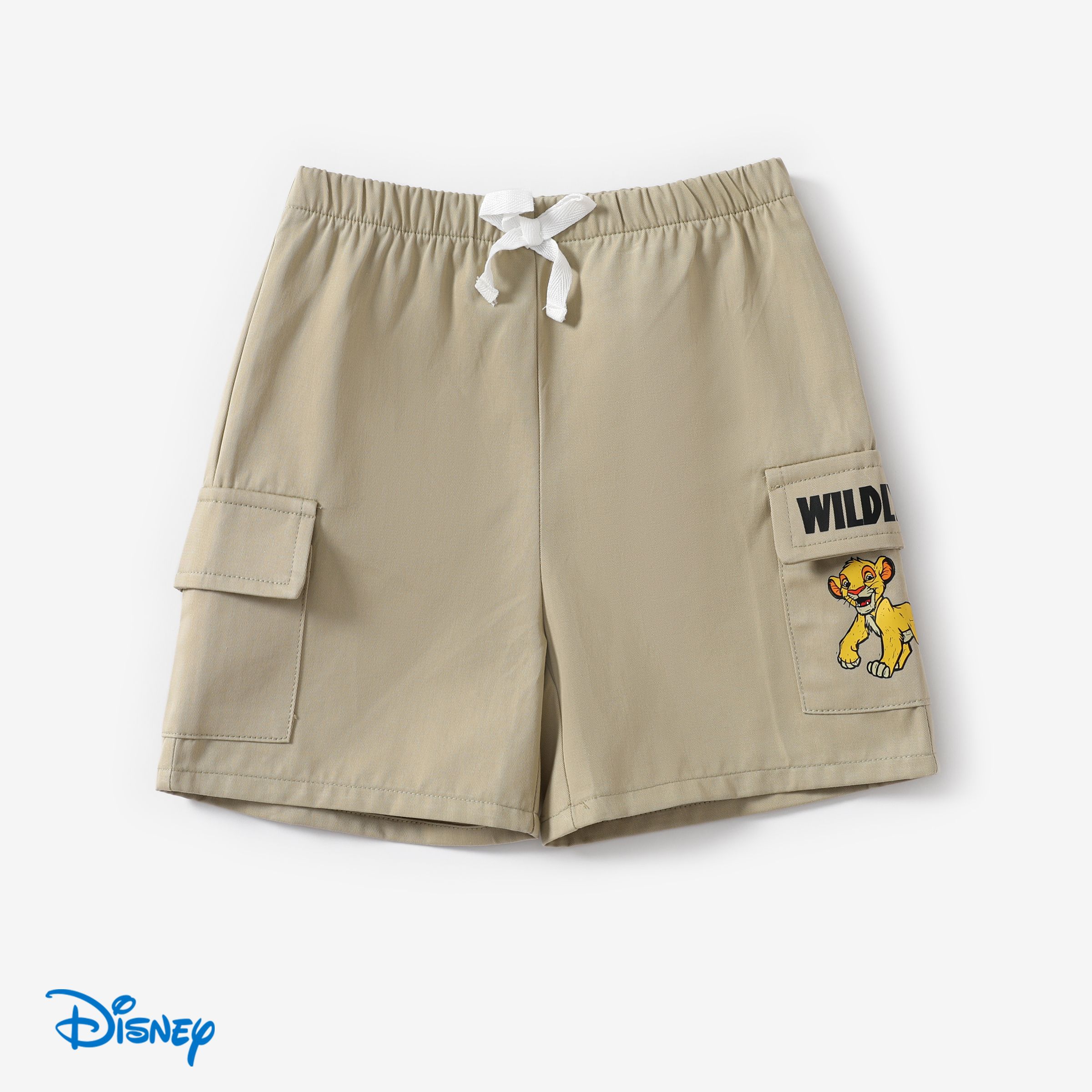 

Disney Lion King Toddler/Kid Boys Simba 1pc Naia™ Tropical Plant Print Tee/ Cotton Cargo Shorts