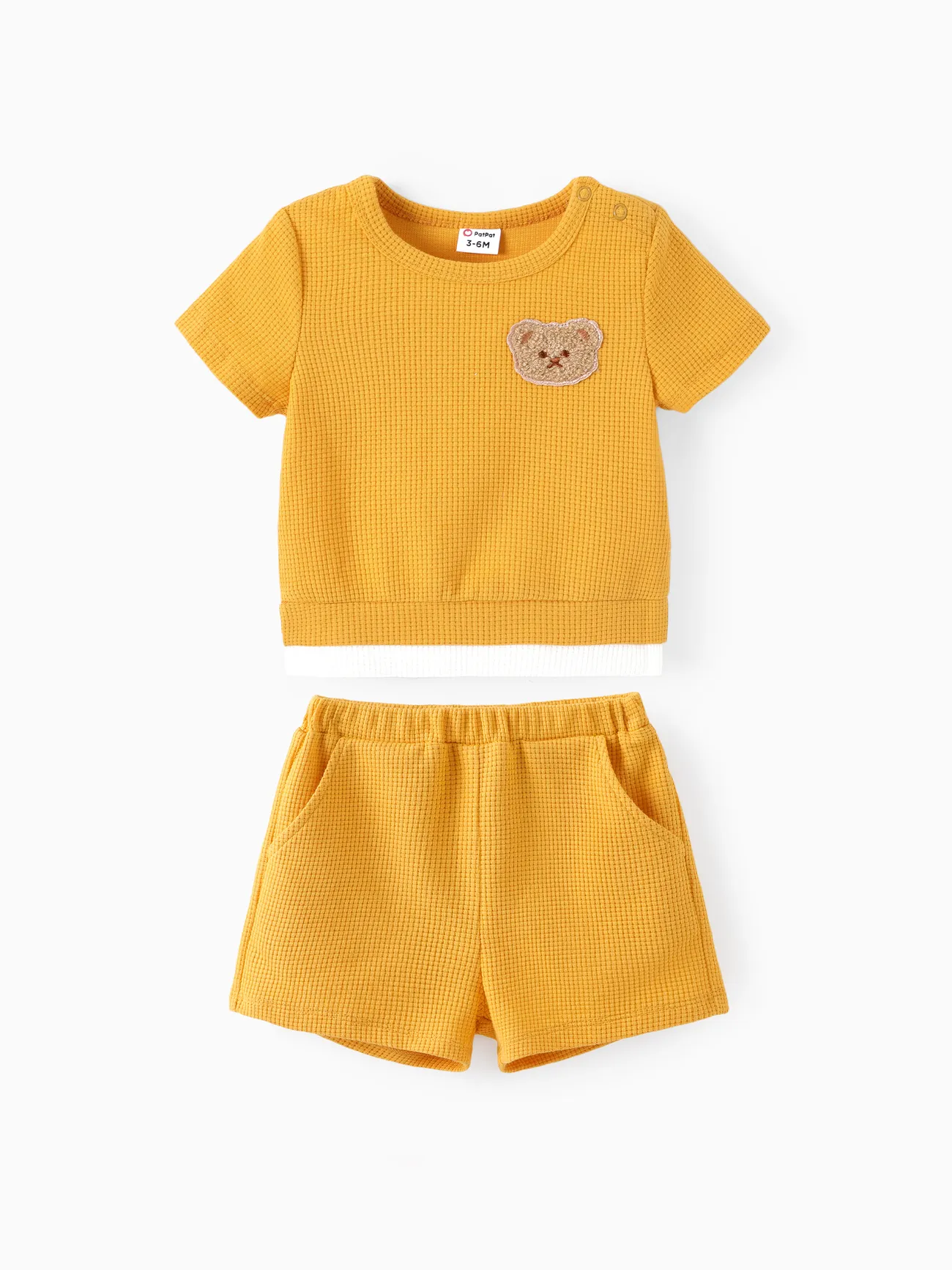 Baby/Toddler Boy/Girl 2pcs Bear Embroidery Tee and Shorts Set
Baby/Toddler Boy/Girl 2pcs Bear Embroidery Tee and Shorts Set