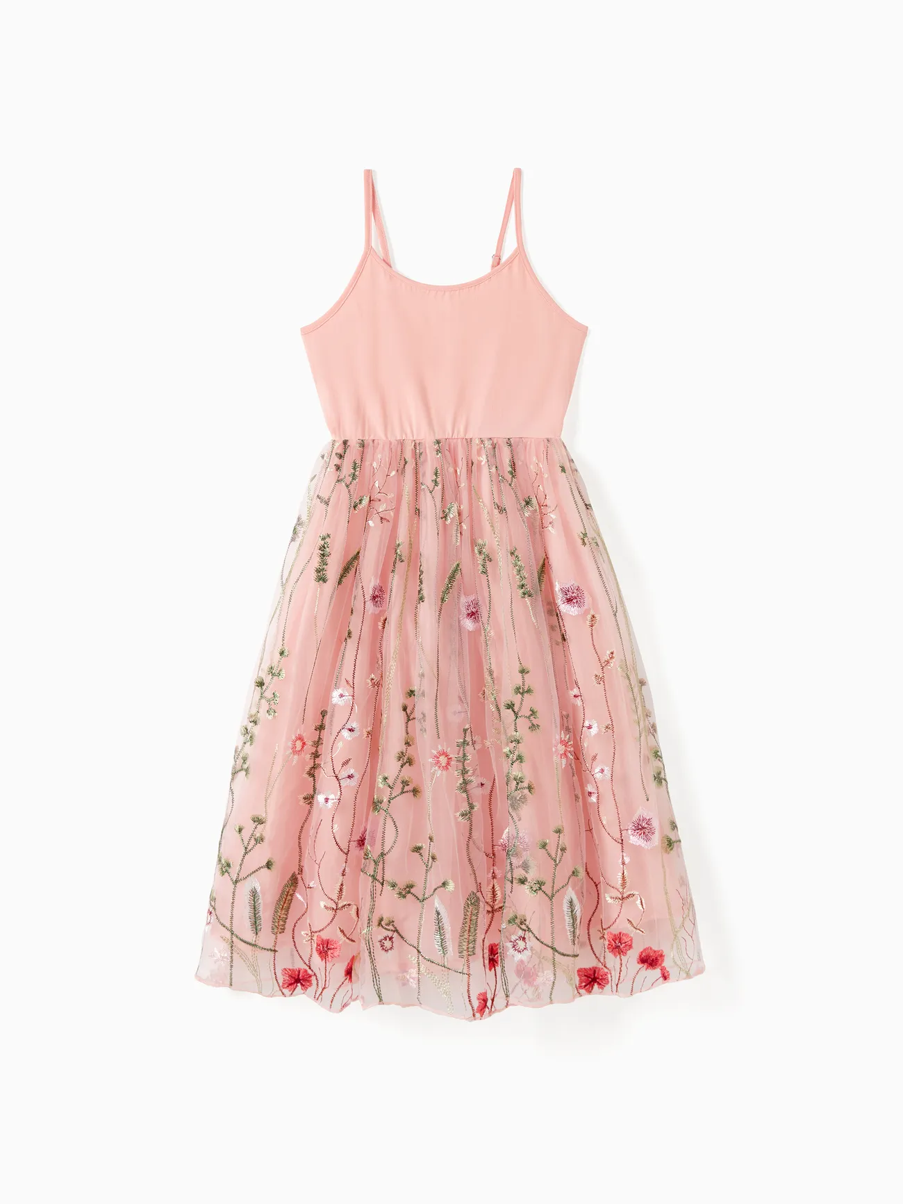 Family Matching Solid Color/ Raglan Sleeves Tee and Pink Cami Embroidered Tulle Strap Dress Sets
Family Matching Solid Color/ Raglan Sleeves Tee and Pink Cami Embroidered Tulle Strap Dress Sets