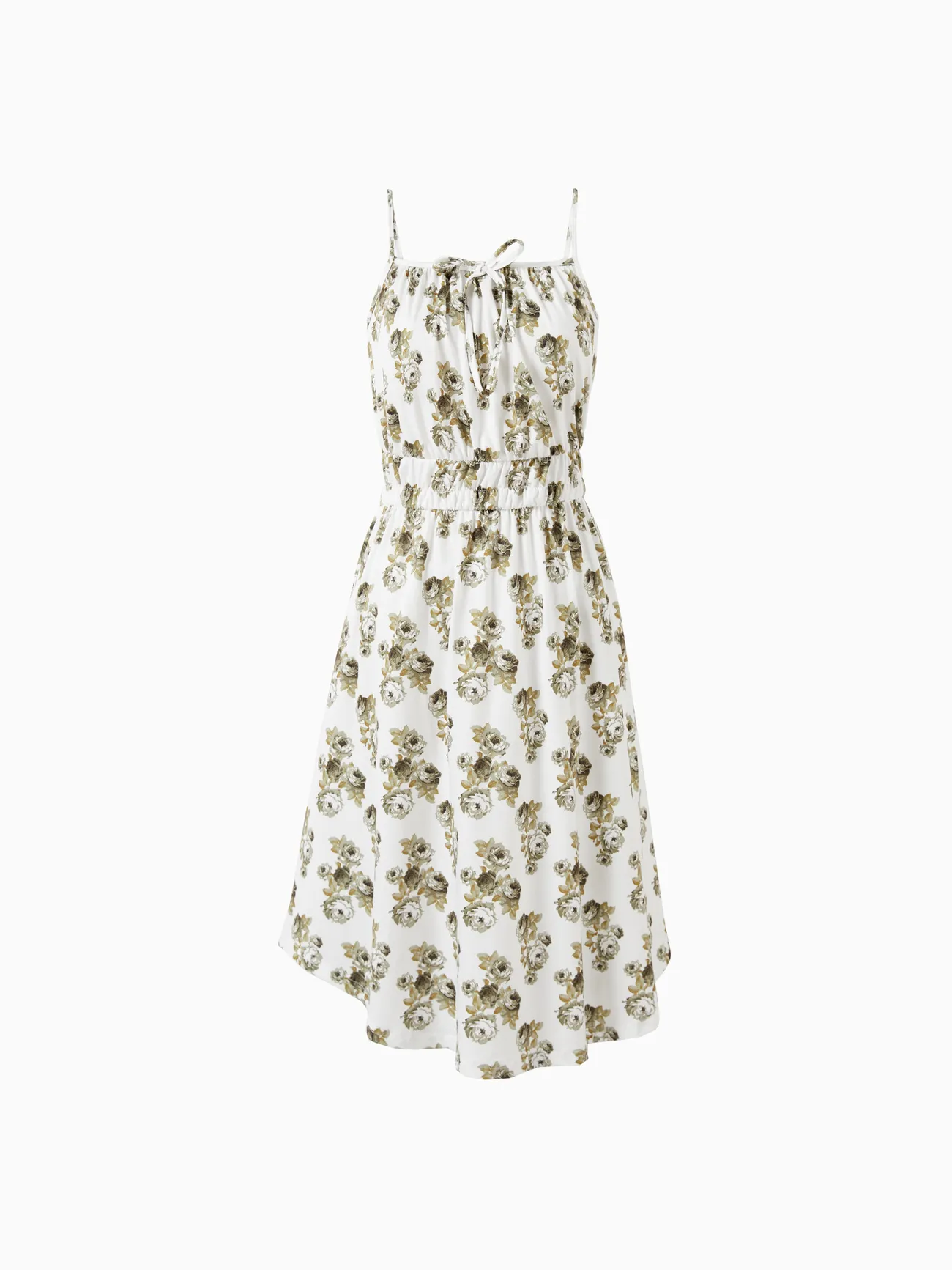 Mommy and Me Elastic Drawstring Waist Tie Neck Floral A-Line Strap Midi Dress
Mommy and Me Elastic Drawstring Waist Tie Neck Floral A-Line Strap Midi Dress
