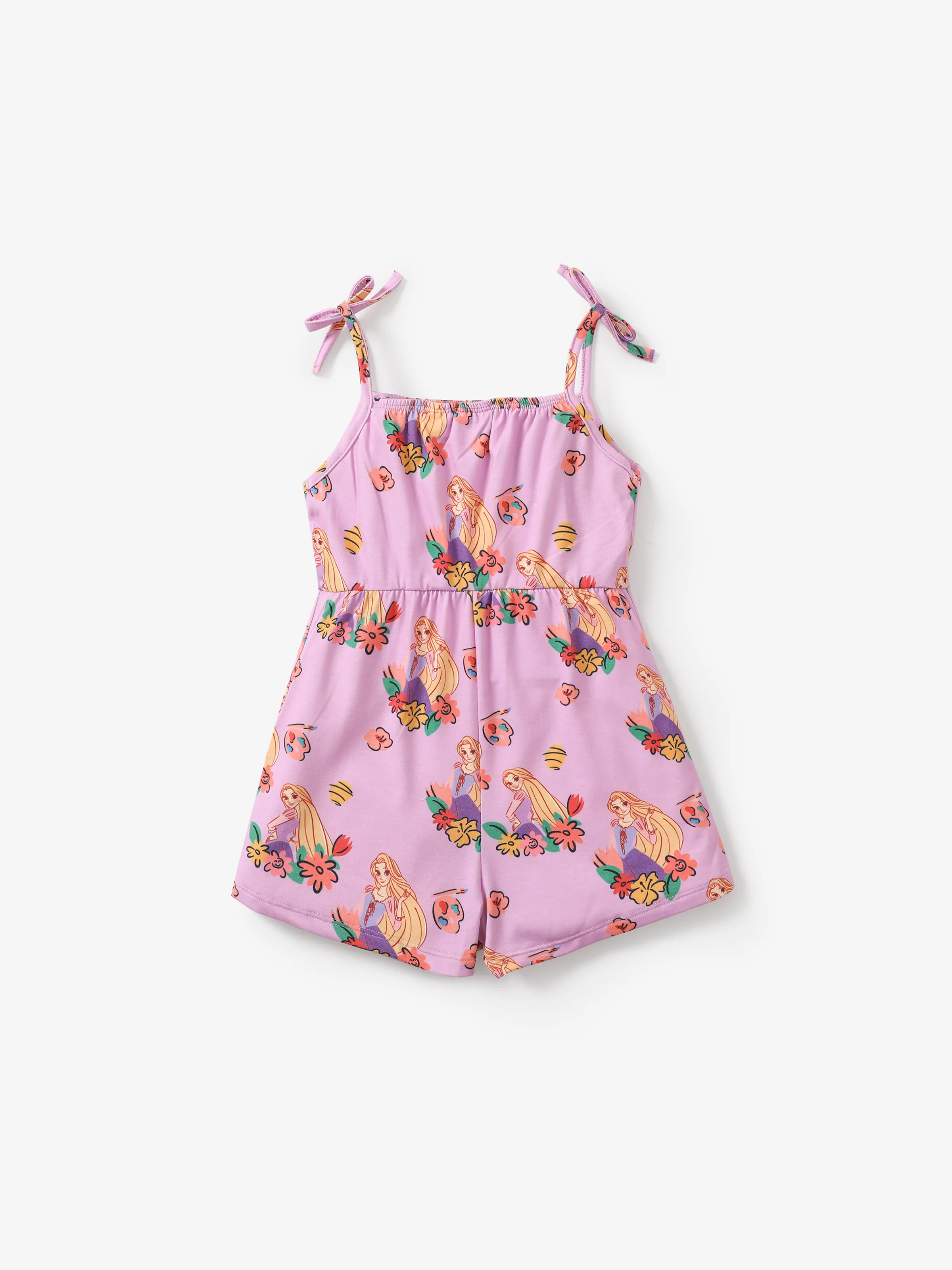 

Disney Princess Moana/Ariel/Rapunzel 1pc Toddler Girls Naia™ Character Floral Print Spaghetti Strap Romper