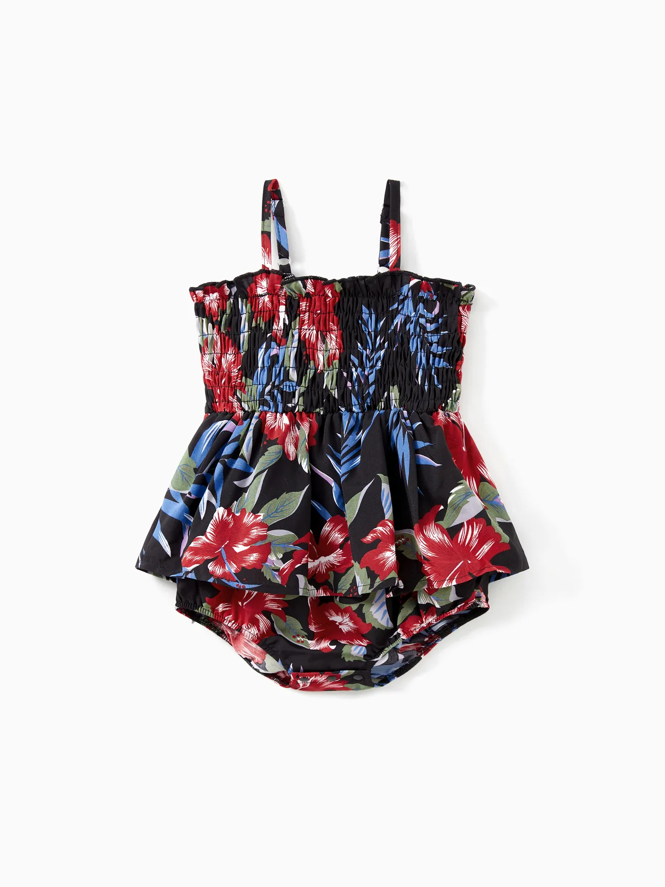 Family Matching Floral Beach Shirt and Drawstring Front Shirred Back Halter Neck High-Low Dress Sets
Family Matching Floral Beach Shirt and Drawstring Front Shirred Back Halter Neck High-Low Dress Sets