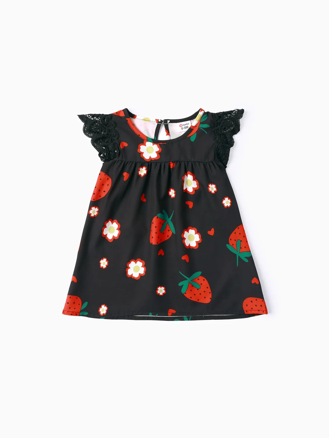 Baby Girl Sweet Strawberry Lace Dress 
Baby Girl Sweet Strawberry Lace Dress