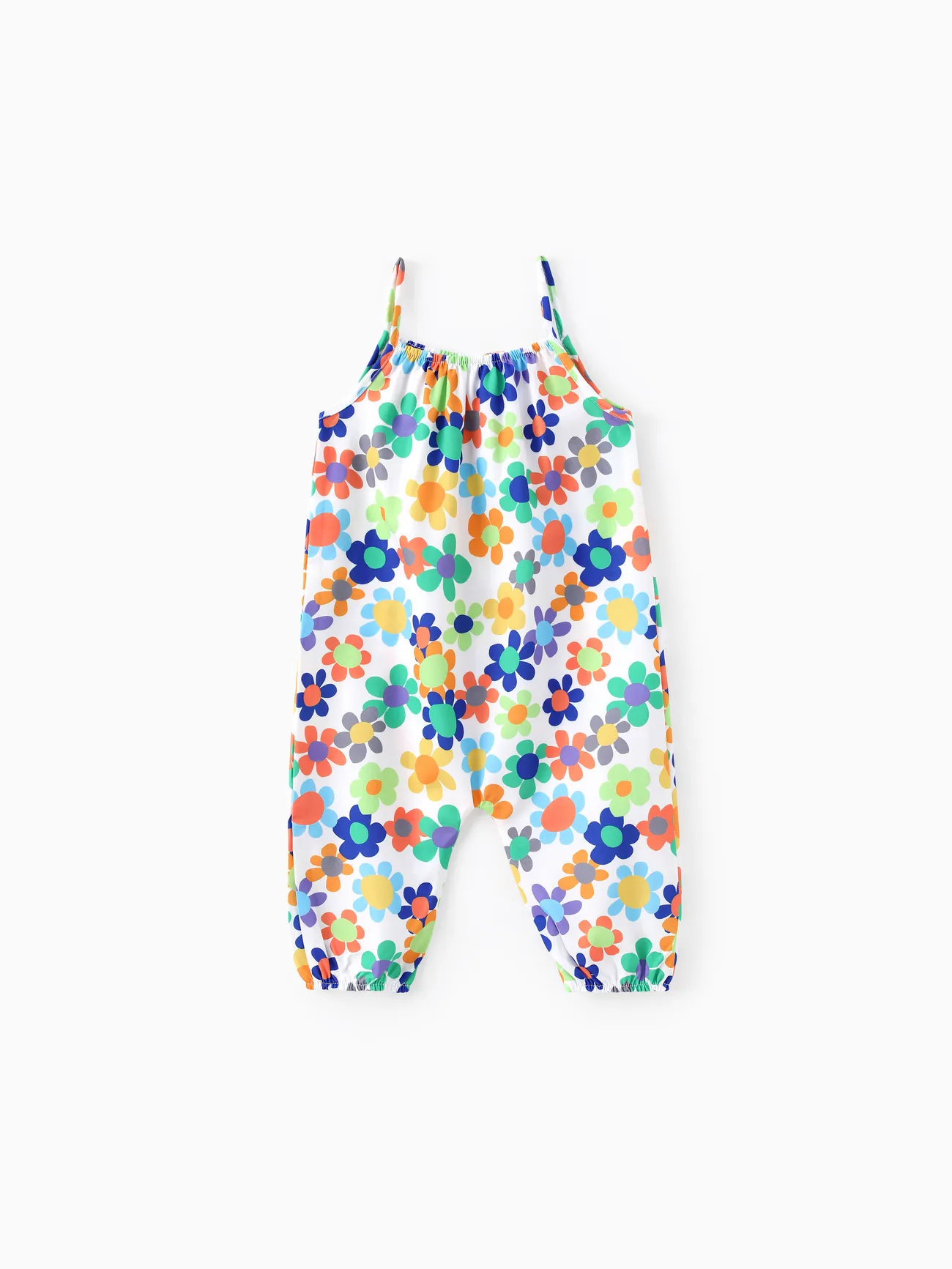 Baby Girl All Over Colorful Floral Print Spaghetti Strap Jumpsuit
Baby Girl All Over Colorful Floral Print Spaghetti Strap Jumpsuit