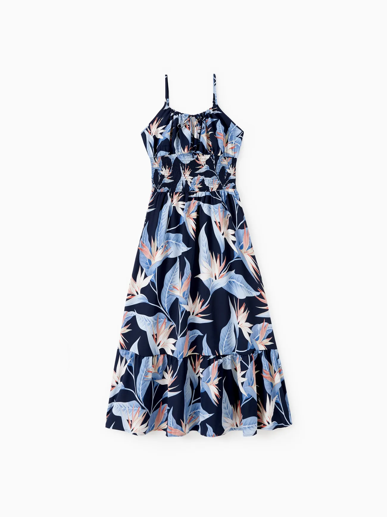 Family Matching Floral Panel Tee or Ruched Bust Shirred Waist Floral Ruffled Strap Dress Sets 
Family Matching Floral Panel Tee or Ruched Bust Shirred Waist Floral Ruffled Strap Dress Sets