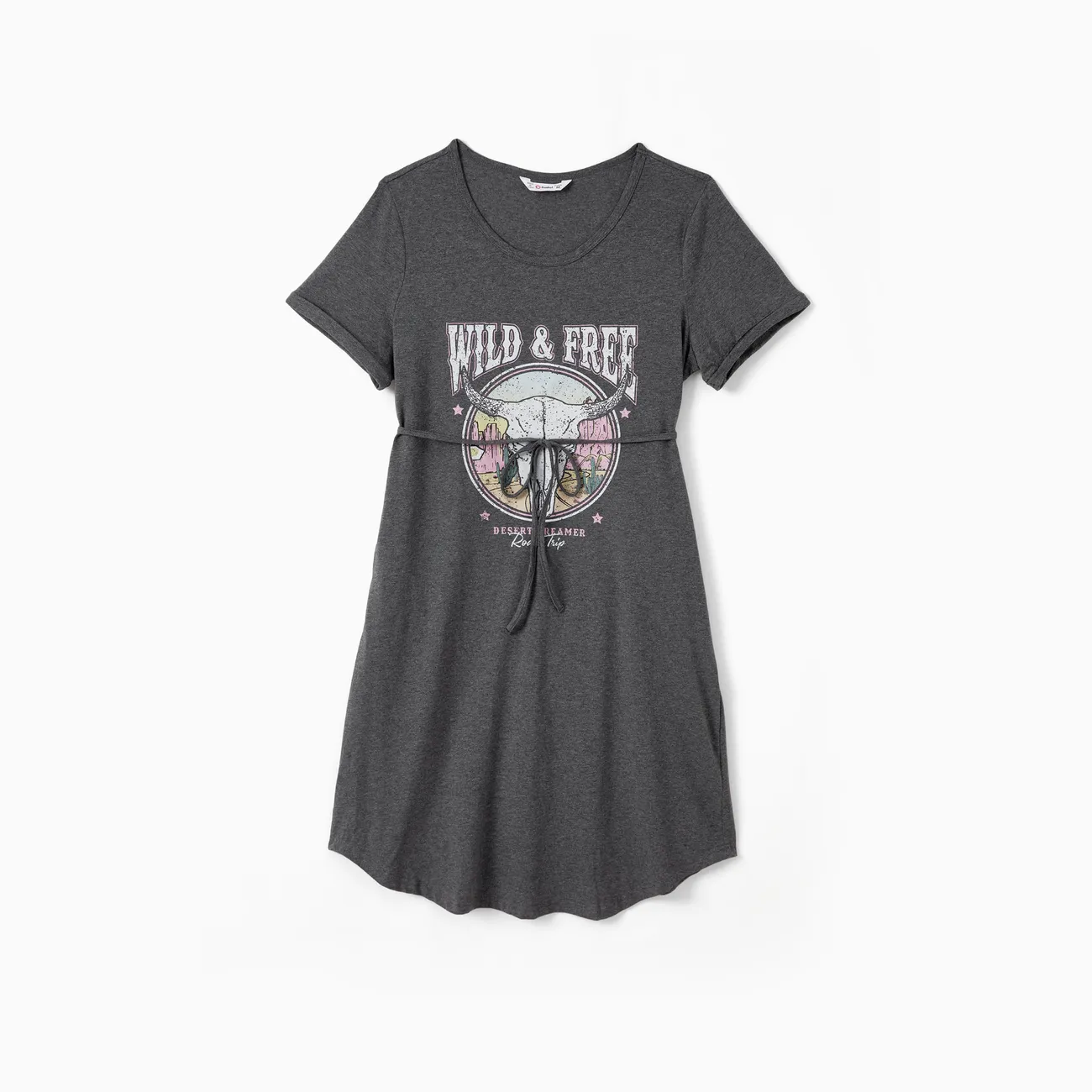Family Matching Sets Wile and Free Theme Bull Skull Graphic Raglan Sleeves Tee or Short Sleeves Cotton Dress with Pockets
Family Matching Sets Wile and Free Theme Bull Skull Graphic Raglan Sleeves Tee or Short Sleeves Cotton Dress with Pockets