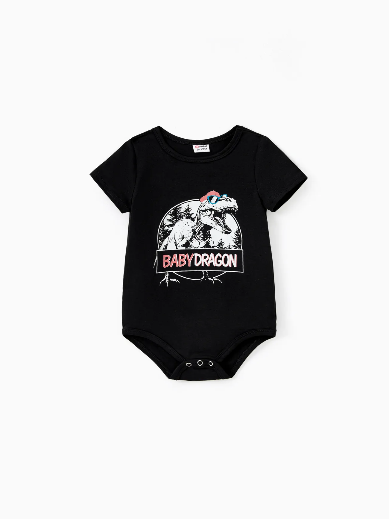 Family Matching Cotton Black Short Sleeves Dinosaur Graphic Tops
Family Matching Cotton Black Short Sleeves Dinosaur Graphic Tops