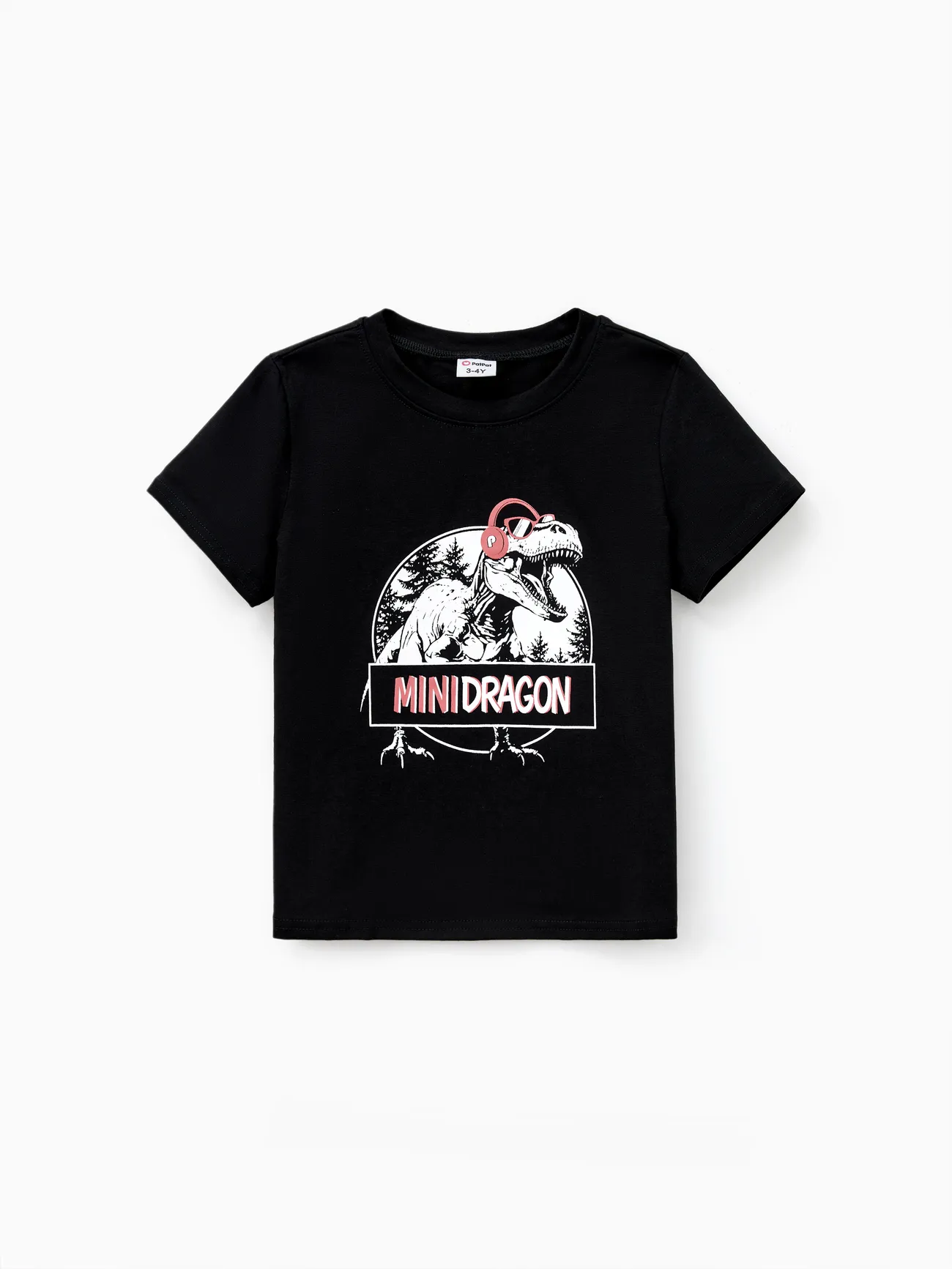 Family Matching Cotton Black Short Sleeves Dinosaur Graphic Tops
Family Matching Cotton Black Short Sleeves Dinosaur Graphic Tops