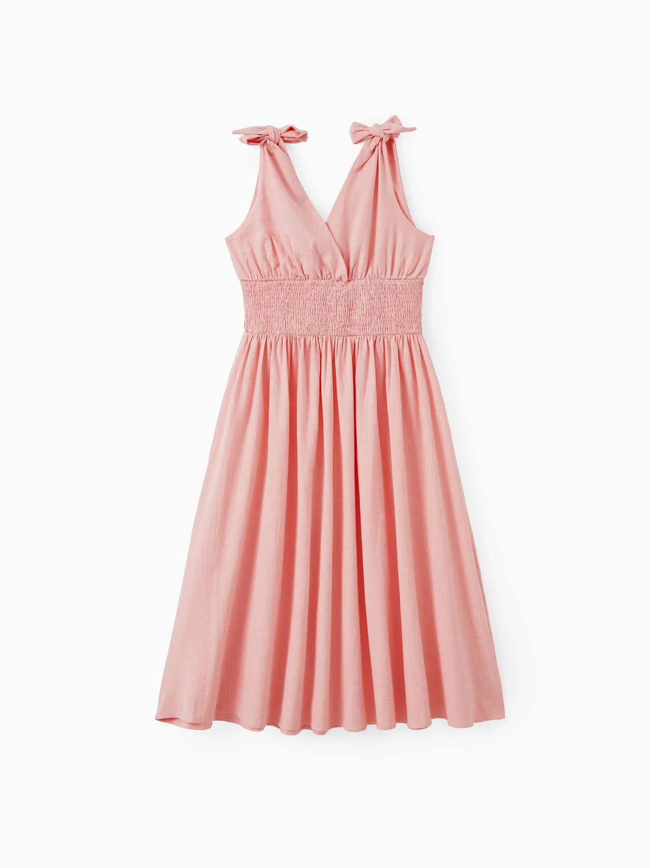 Family Matching Sets Color Block Polo Shirt or Pink Shoulder Tie Shirred Waist A-Line Dress
Family Matching Sets Color Block Polo Shirt or Pink Shoulder Tie Shirred Waist A-Line Dress