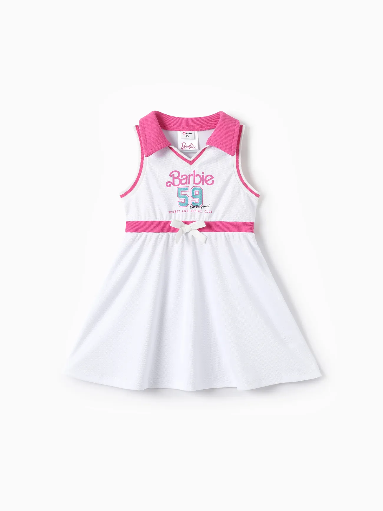 Barbie Toddler/Kid Girls 1pc Classic Letter Logo with Number Print Sporty Sleeveless Bowknot Polo Dress
Barbie Toddler/Kid Girls 1pc Classic Letter Logo with Number Print Sporty Sleeveless Bowknot Polo Dress