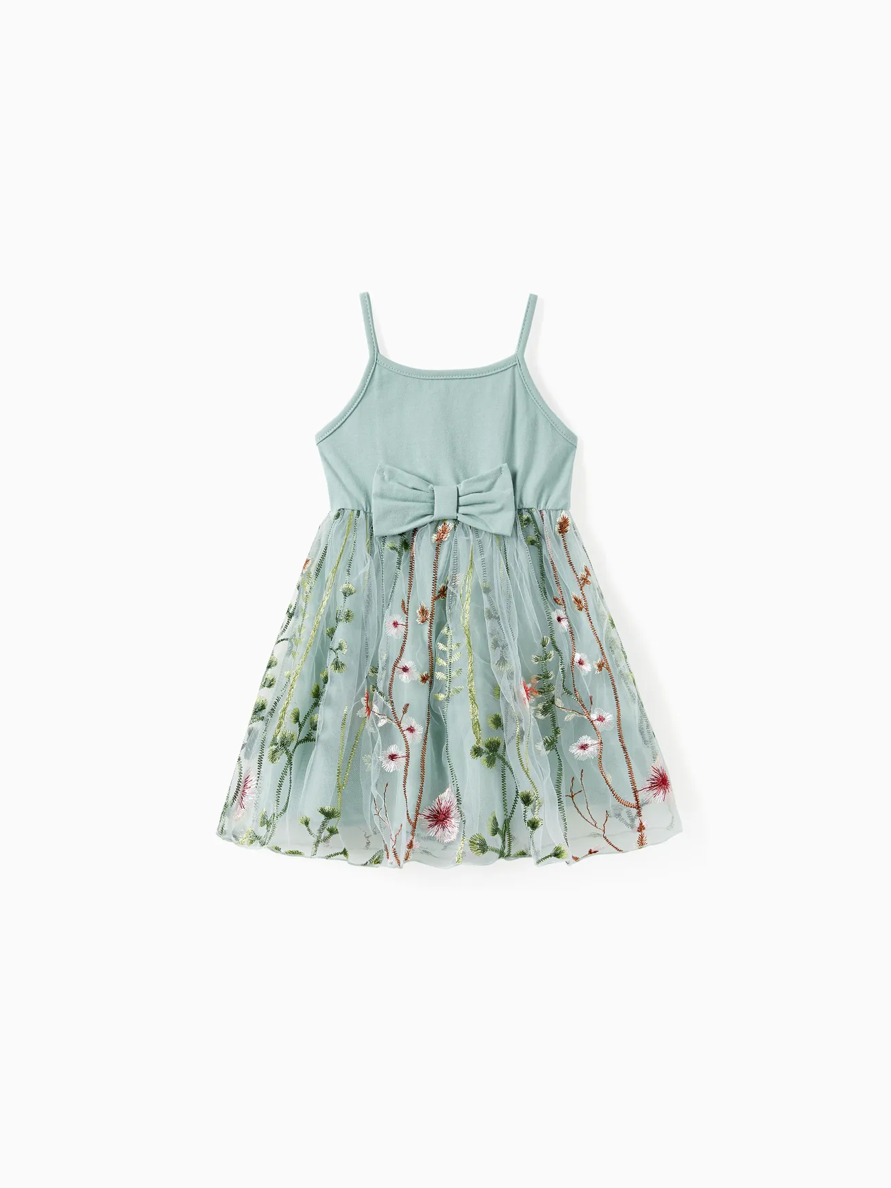 Family Matching Solid Color/ Raglan Sleeves Tee and Cami Embroidered Tulle Strap Dress Sets
Family Matching Solid Color/ Raglan Sleeves Tee and Cami Embroidered Tulle Strap Dress Sets