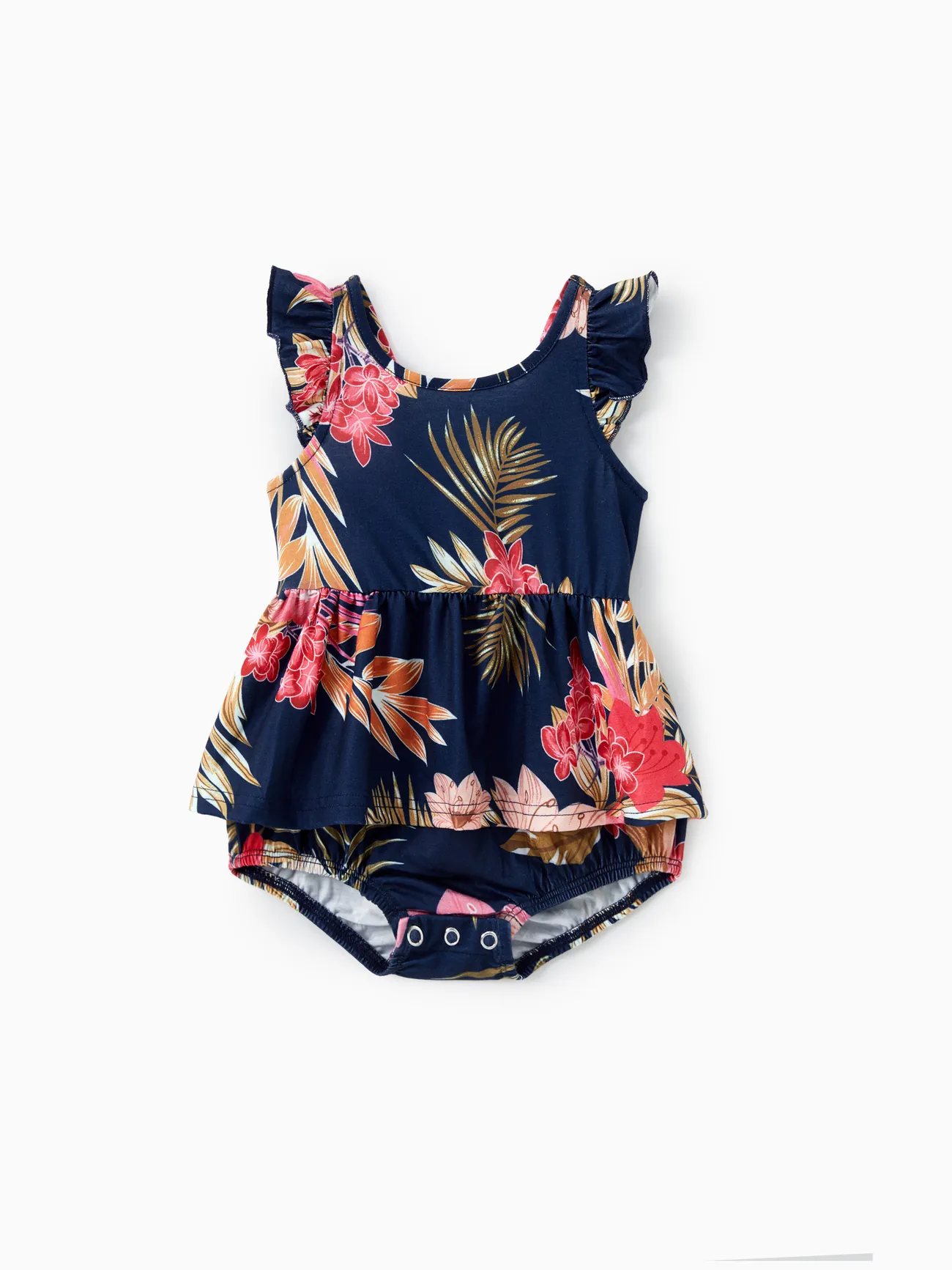 Family Matching Sets Deep Blue Tee or Cross Strap Pink Floral High-Low Ruffle Hem Dress
Family Matching Sets Deep Blue Tee or Cross Strap Pink Floral High-Low Ruffle Hem Dress