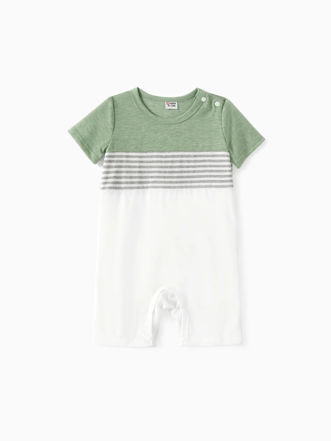 Family Matching Colorblock Stripe Tee and Green Button A-Line Dress Sets
Family Matching Colorblock Stripe Tee and Green Button A-Line Dress Sets