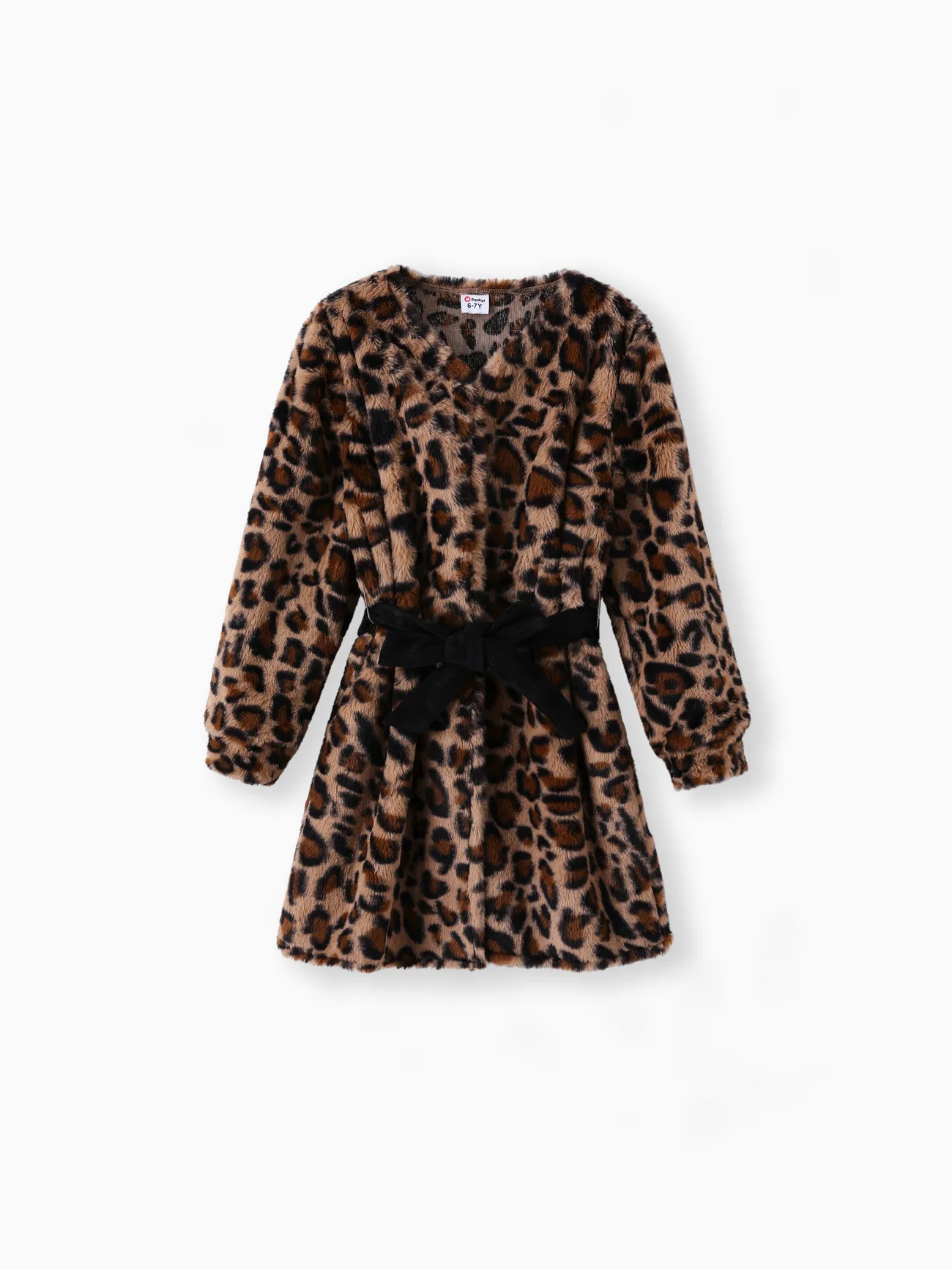 Kid Girl Fashionble Leopard Print Cardigan Jacket