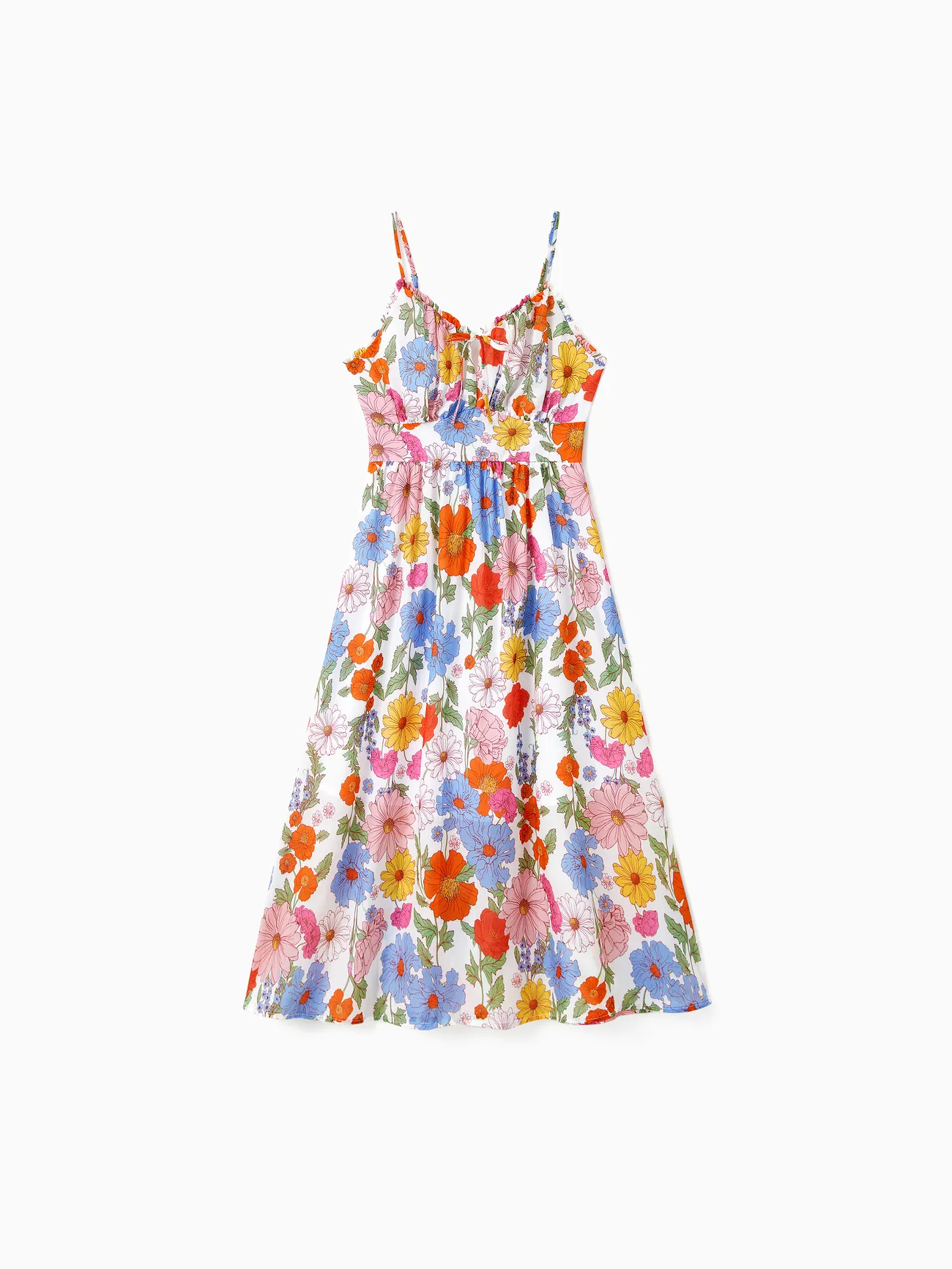 Family Matching Sets Colorful Striped Tee or Floral Ruched Bust Tie Neck Sleeveless Strap Dress
Family Matching Sets Colorful Striped Tee or Floral Ruched Bust Tie Neck Sleeveless Strap Dress