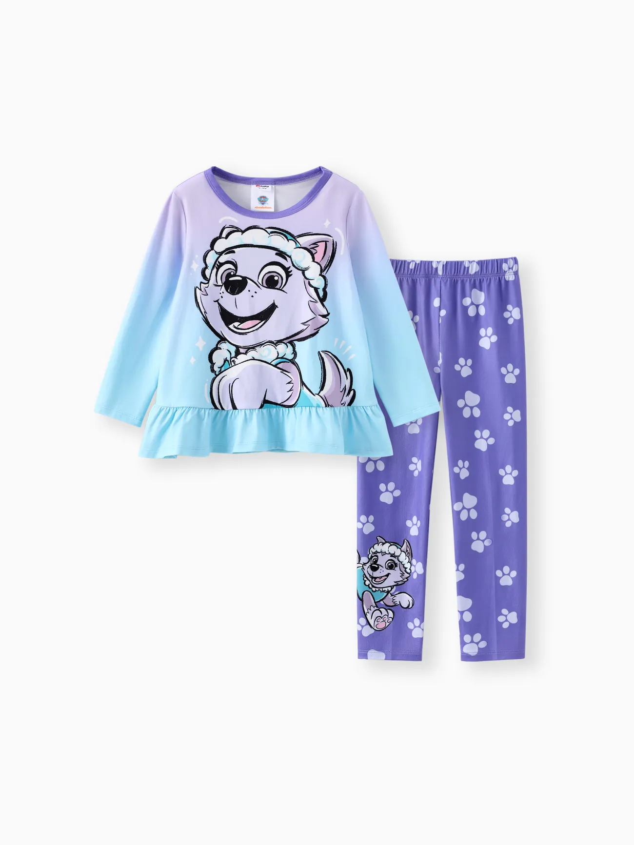 PAW Patrol Toddler Girls 2pcs Rainbow/Gradient Ruffled Top with Leggings Set
PAW Patrol Toddler Girls 2pcs Rainbow/Gradient Ruffled Top with Leggings Set