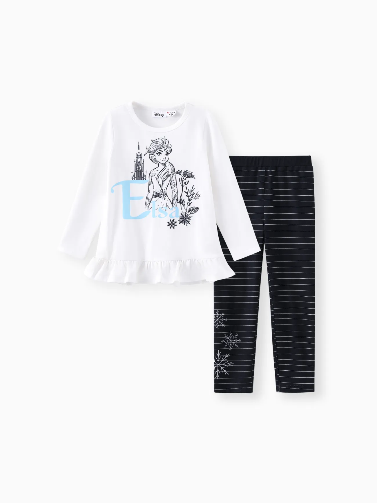 Disney Frozen Toddler Girls Elsa and Anna 2pcs Naia™ Ruffle-hem Floral Long-sleeve Top with Leggings Set 
Disney Frozen Toddler Girls Elsa and Anna 2pcs Naia™ Ruffle-hem Floral Long-sleeve Top with Leggings Set