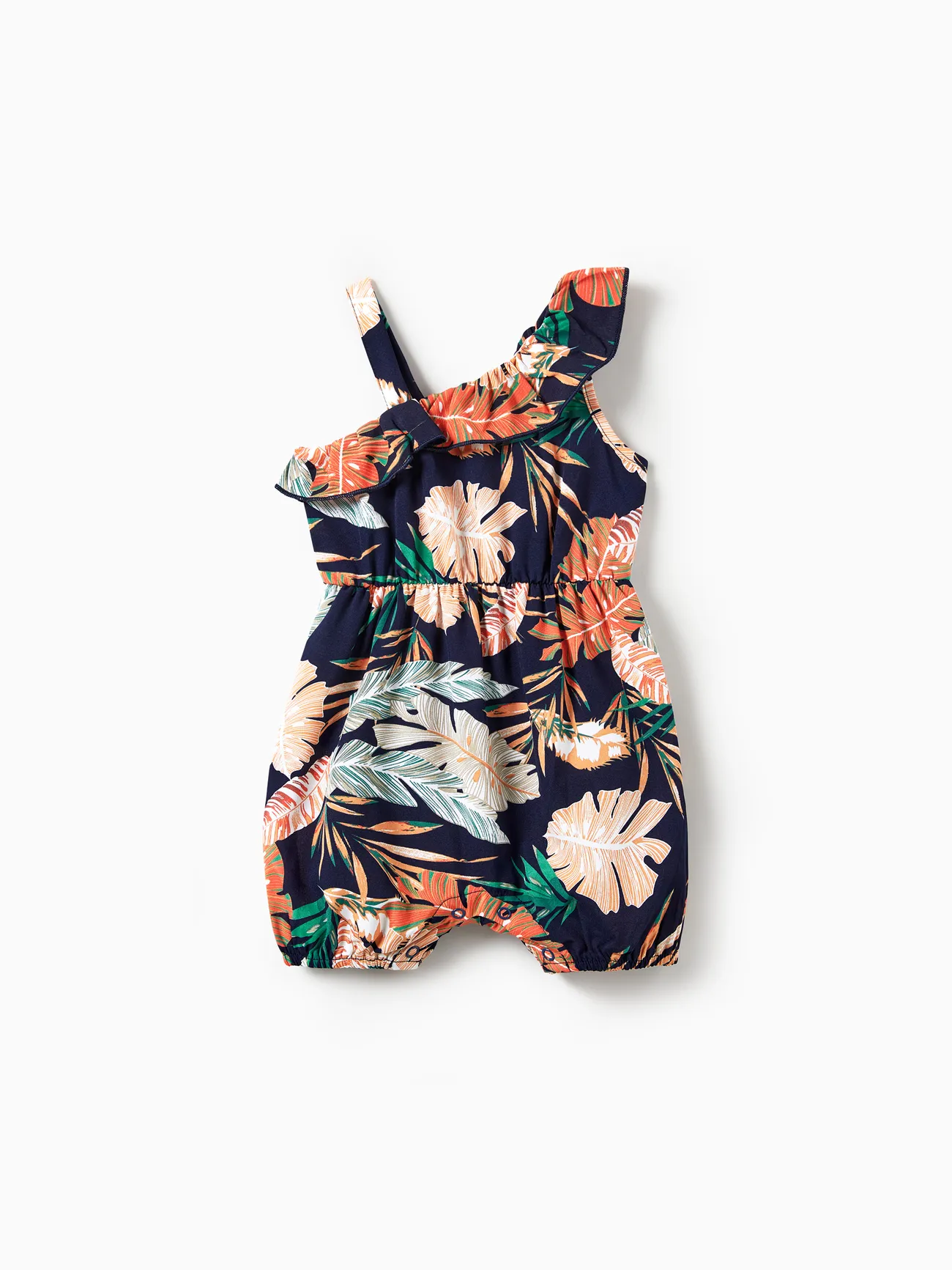 Mommy and Me Floral Leaf Pattern Off-Shoulder Strap Romper
Mommy and Me Floral Leaf Pattern Off-Shoulder Strap Romper
