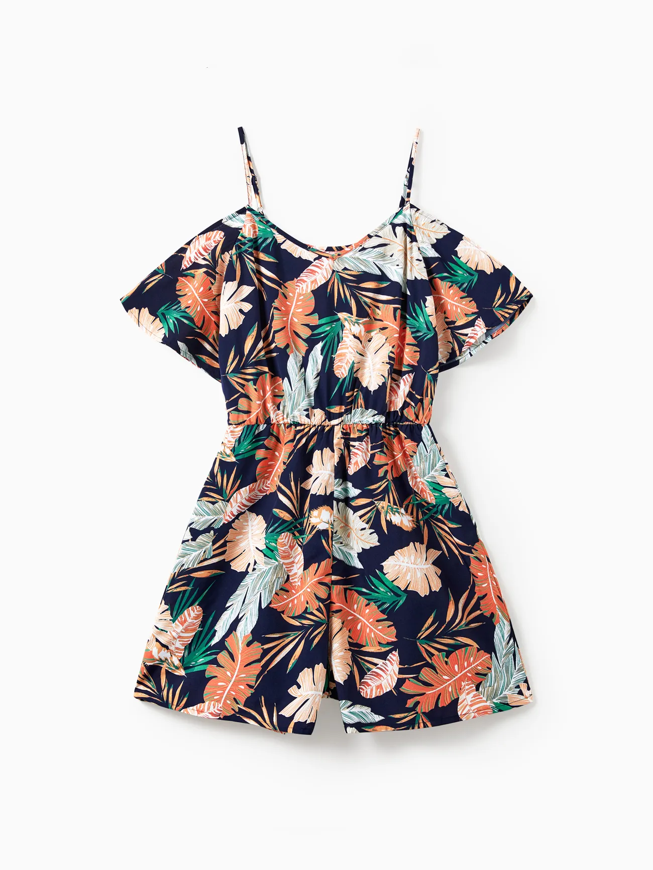 Mommy and Me Floral Leaf Pattern Off-Shoulder Strap Romper
Mommy and Me Floral Leaf Pattern Off-Shoulder Strap Romper