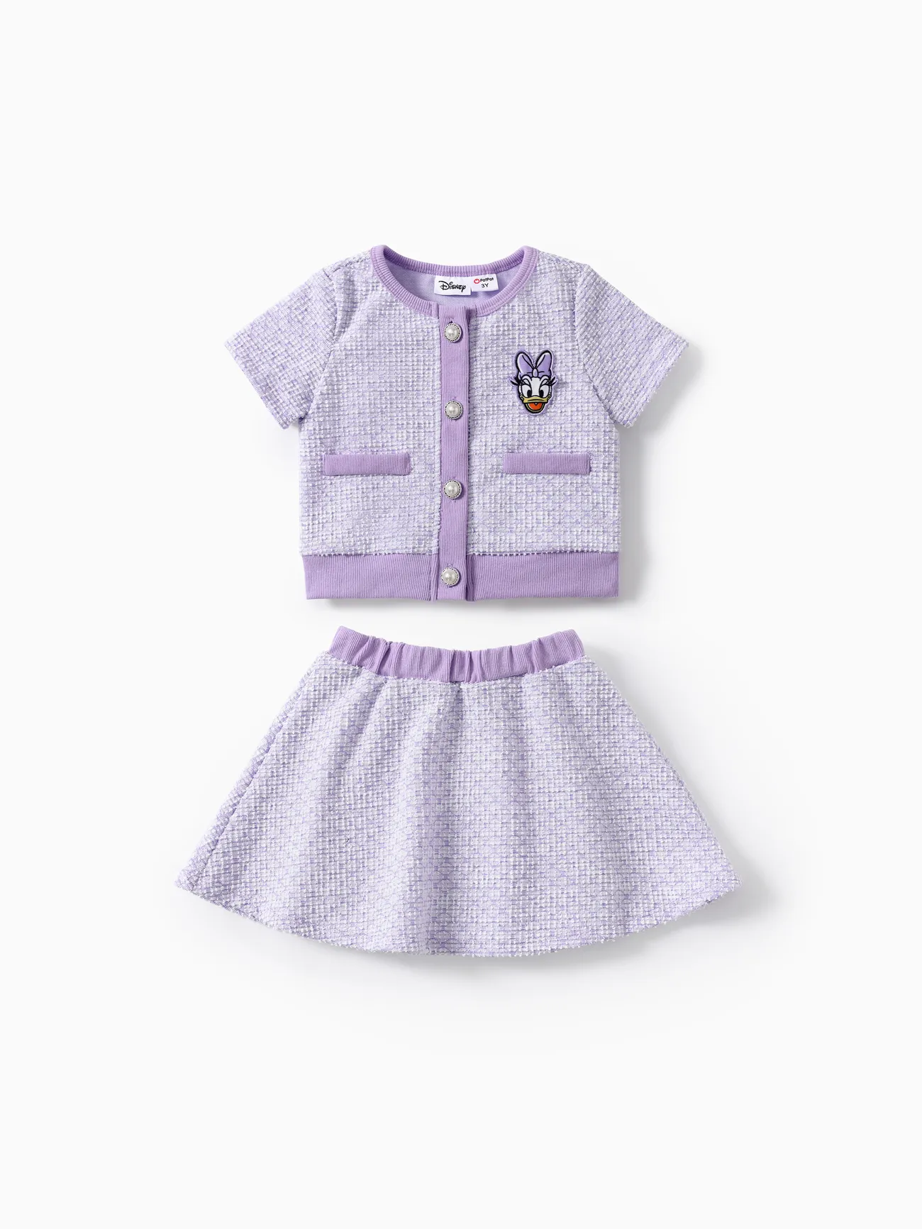 Disney Mickey and Friends Toddler/Kid Girls 2pcs Sweet Pink Houndstooth Secret Button Top with Skirt Set
Disney Mickey and Friends Toddler/Kid Girls 2pcs Sweet Pink Houndstooth Secret Button Top with Skirt Set