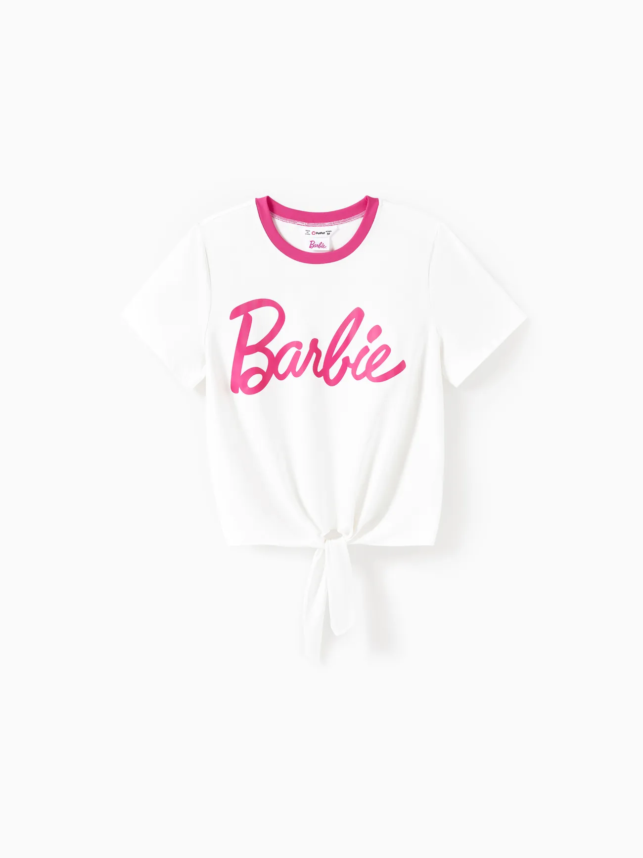 Barbie T-shirt Mommy and Me Cotton Sporty Classic Barbie Letter Knot 
Barbie T-shirt Mommy and Me Cotton Sporty Classic Barbie Letter Knot