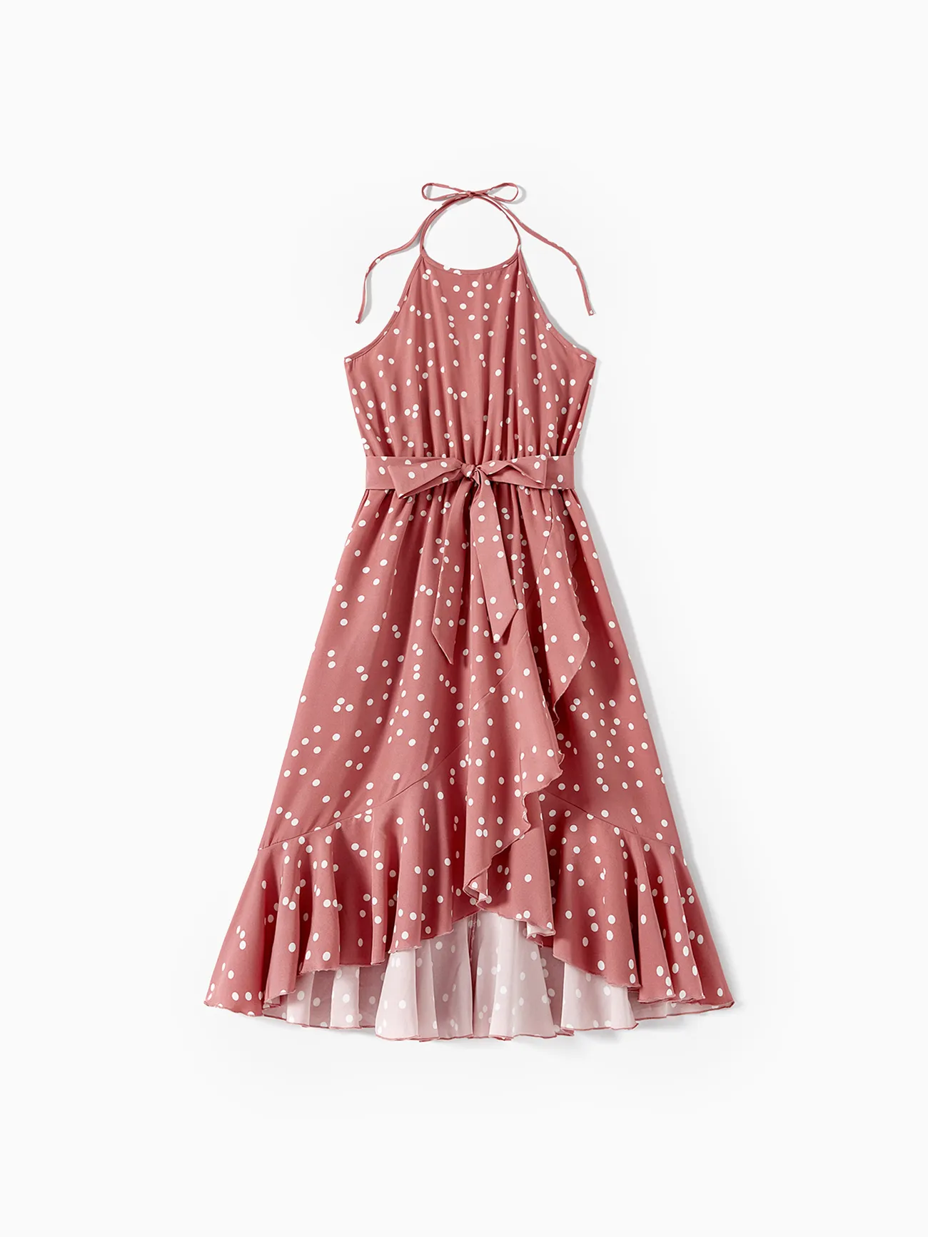 Family Matching Cotton Short-sleeve Striped T-shirts and Polka Dot Print Halter Ruffle Trim Dresses Sets
Family Matching Cotton Short-sleeve Striped T-shirts and Polka Dot Print Halter Ruffle Trim Dresses Sets