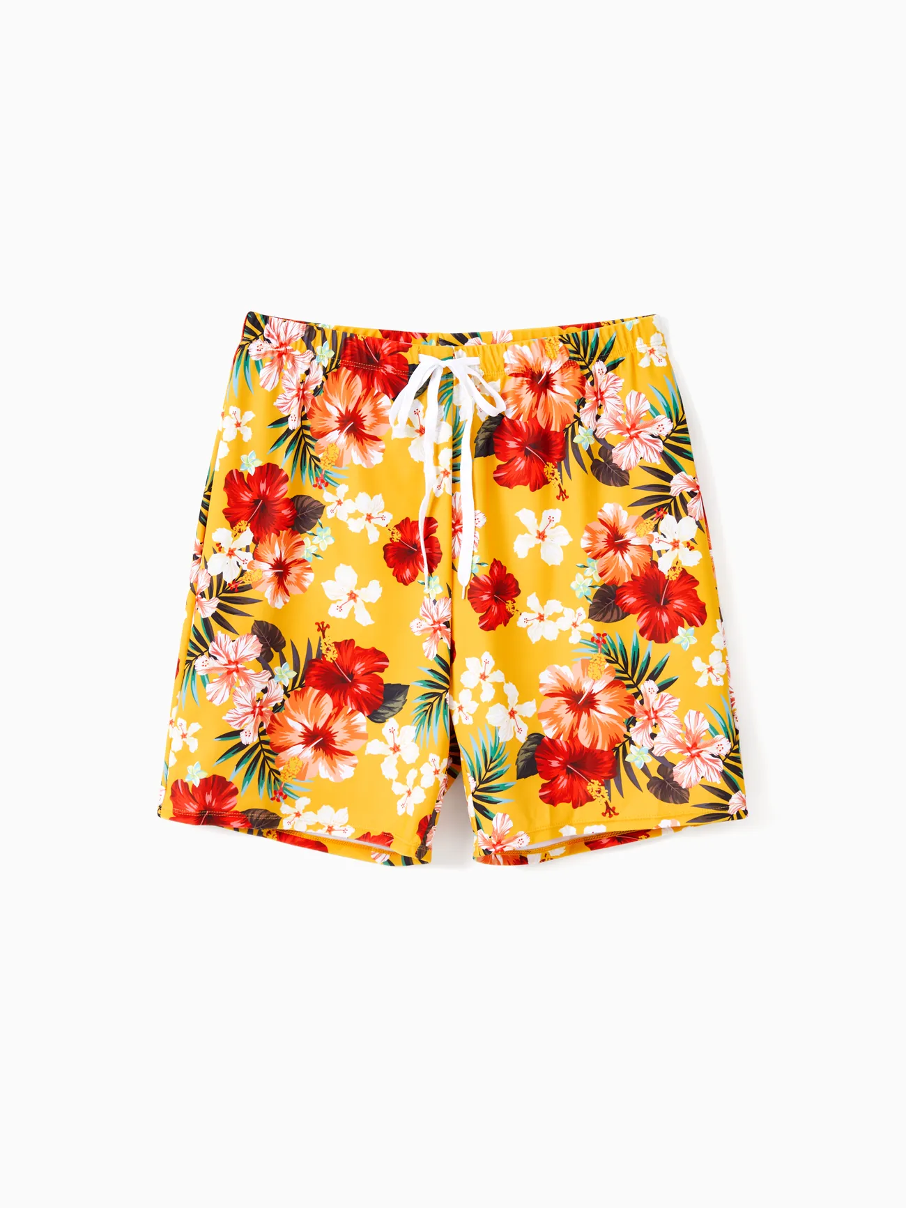 Family Matching Floral Drawstring Swim Trunks or Flowy Spliced Mesh Swim Dress with Triangle Swim Bottom
Family Matching Floral Drawstring Swim Trunks or Flowy Spliced Mesh Swim Dress with Triangle Swim Bottom