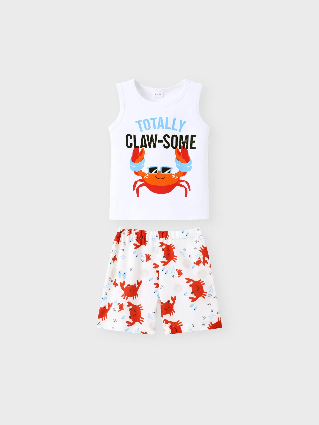 Baby / Toddler Cartoon Shark Print Tank and Shorts Set 
Baby / Toddler Cartoon Shark Print Tank and Shorts Set