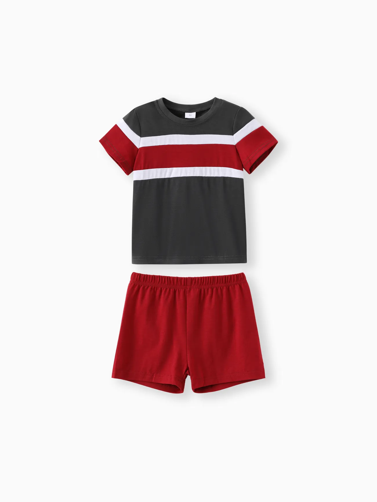 2pcs Toddler Boy Casual Colorblock Tee and Shorts Set
2pcs Toddler Boy Casual Colorblock Tee and Shorts Set
