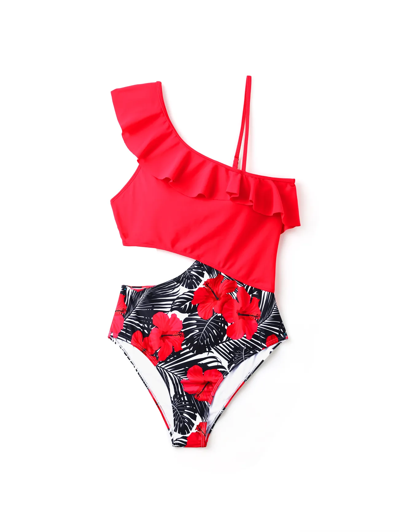 Family Matching Drawstring Swim Trunks or Red Floral Cut Out Ruffle One-Piece Swimsuit
Family Matching Drawstring Swim Trunks or Red Floral Cut Out Ruffle One-Piece Swimsuit