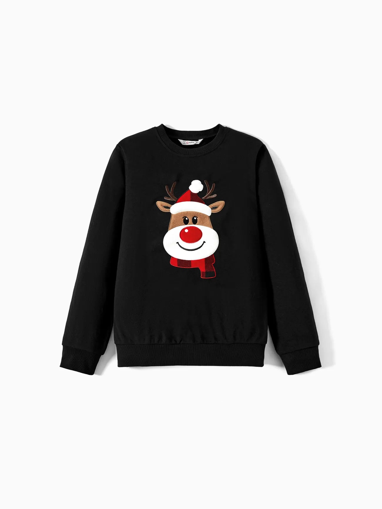 Christmas Family Matching Cartoon Reindeer Patch Long-sleeve Tops 
Christmas Family Matching Cartoon Reindeer Patch Long-sleeve Tops